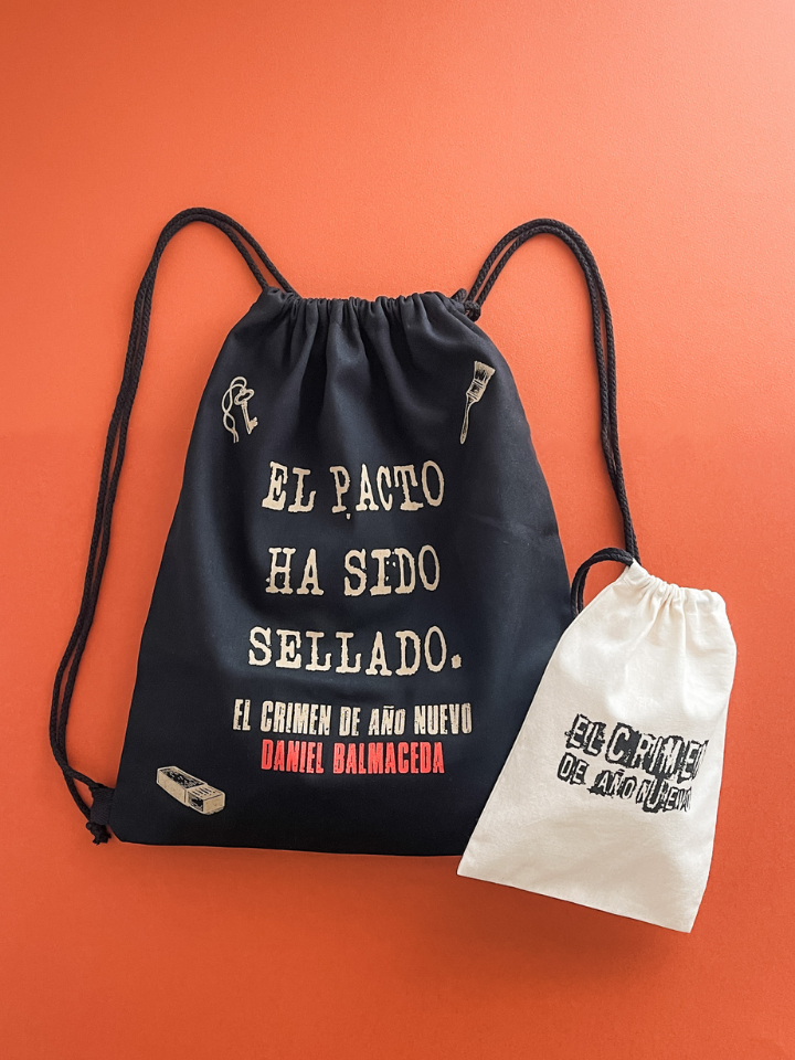 Mochila y bolsita con frunce con serigrafía personalizados — producción textil Shaolguin Buenos Aires