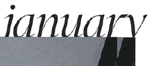 croppy screenshot of the word "january" taken from the contents magazine scan
