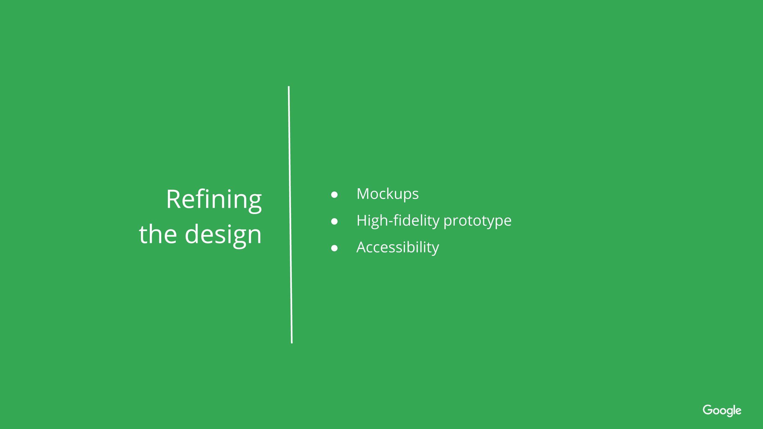 refining the design title card (slide 32/43)