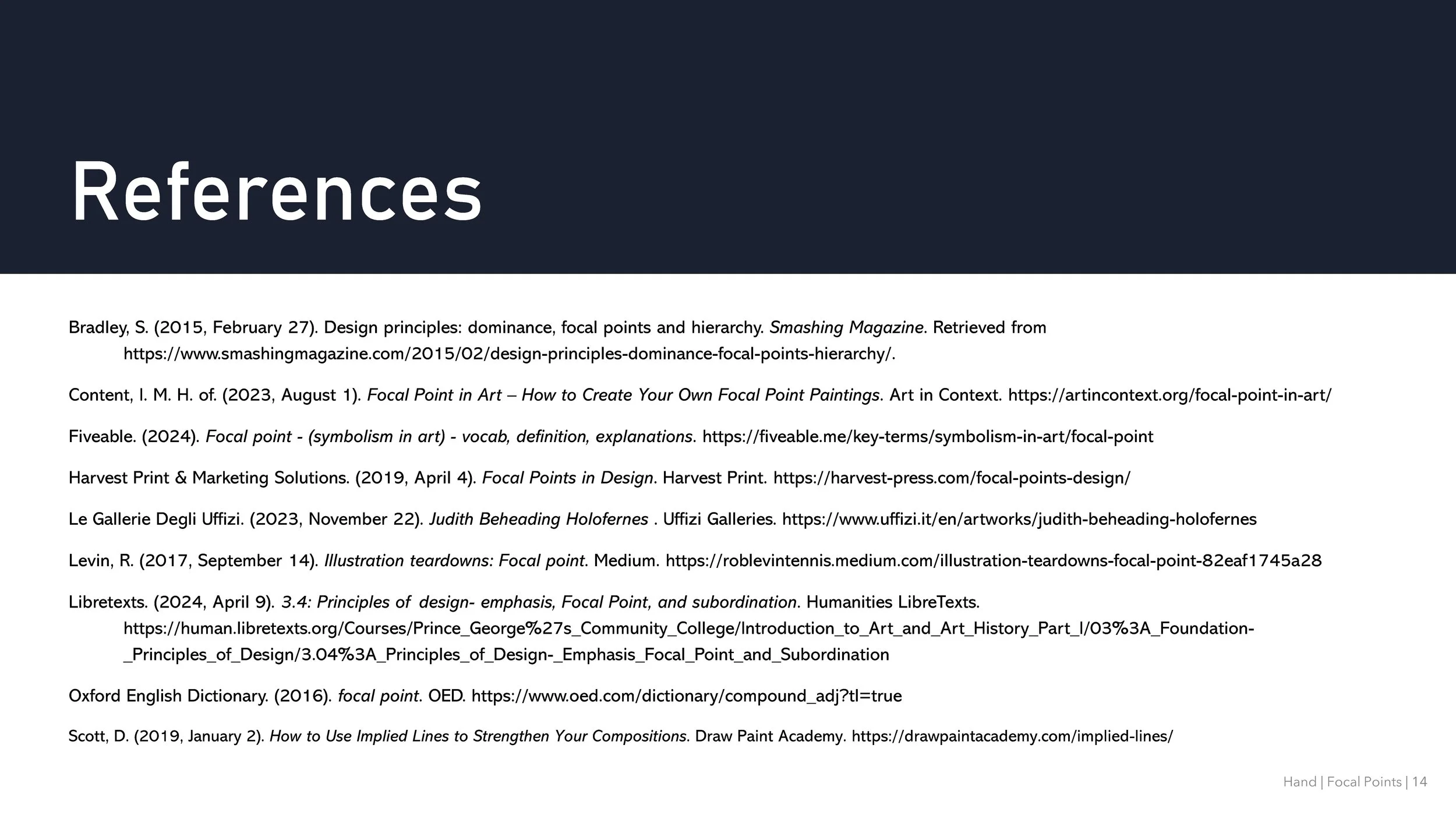 references slide (slide 14/14)