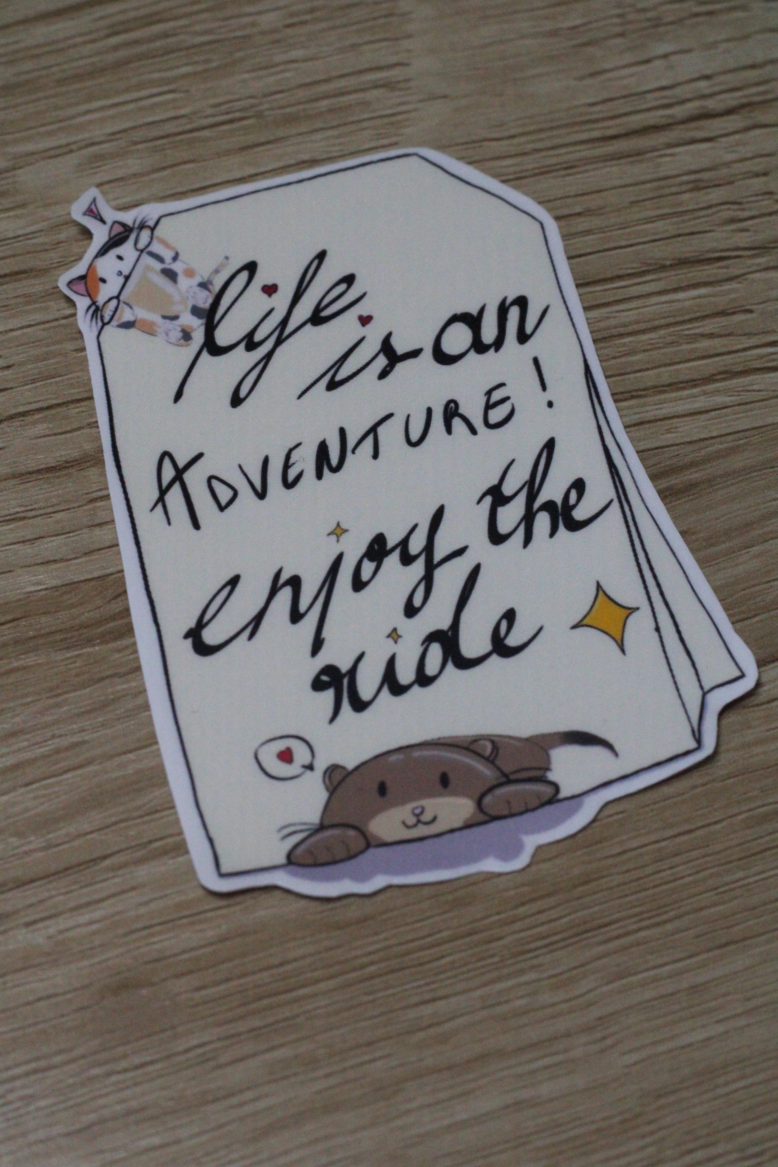 Life is an adventure sticker