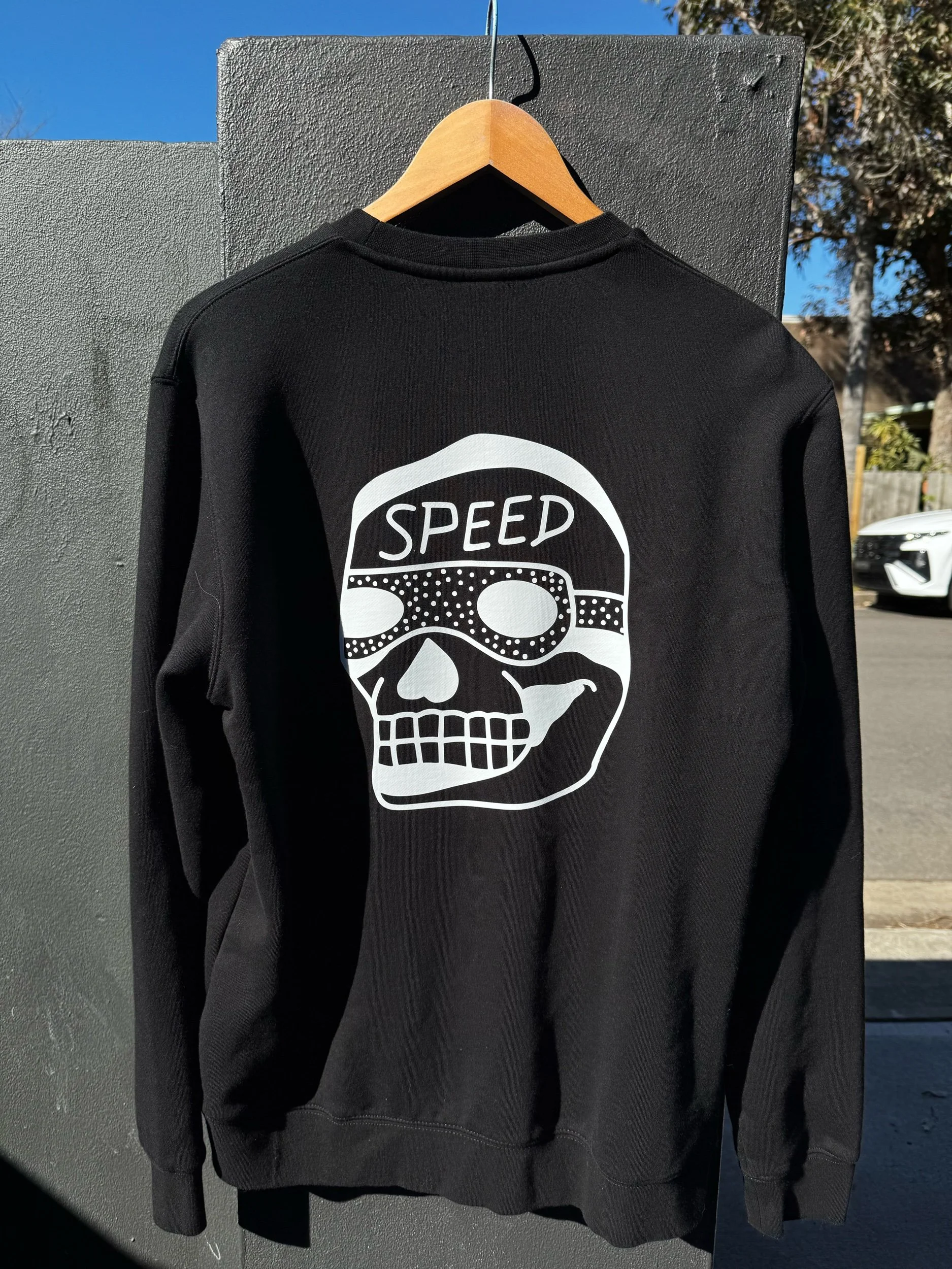 Downunder Tattoo - Speed Skull Crew Neck Jumper