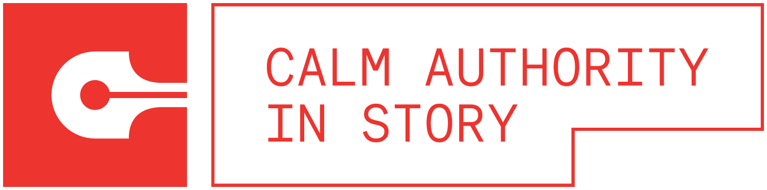 Craig Proudley 'Calm Authority in Story' logo badge