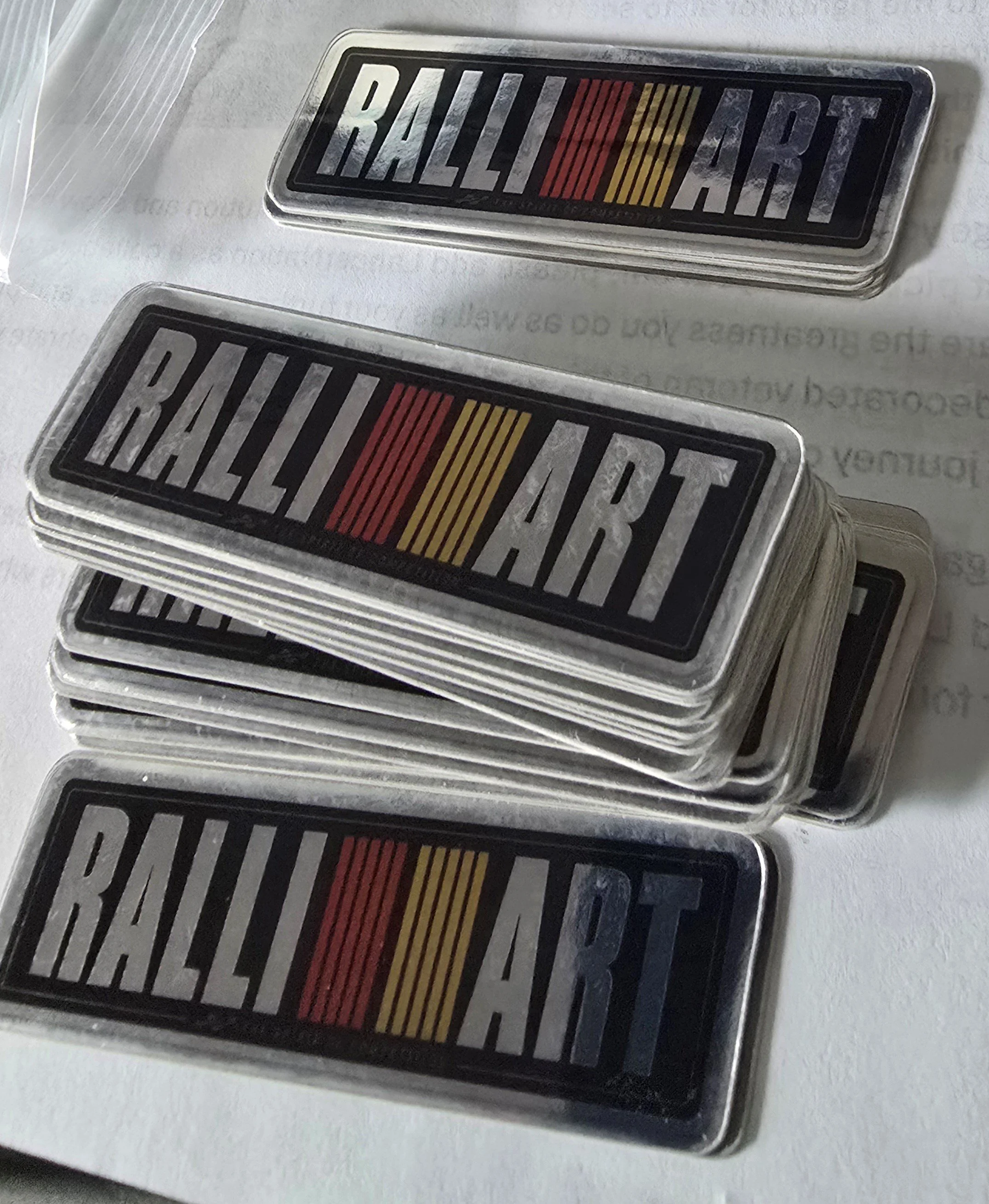 Ralliart (Spirit Of Competition) Mirror Finish Decal