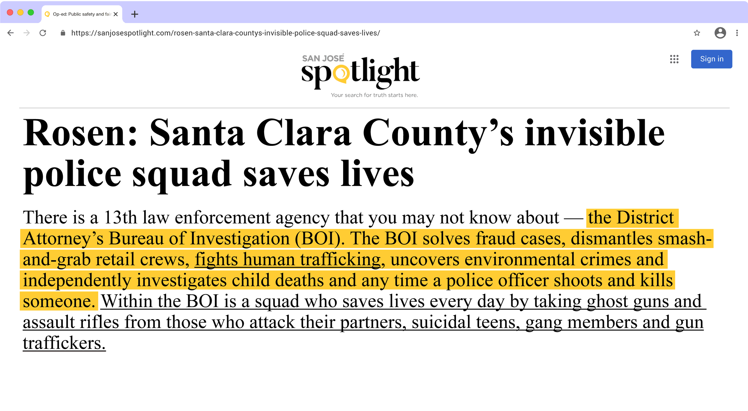 San Jose Spotlight Santa Clara County’S  Invisible police squad saves lives image