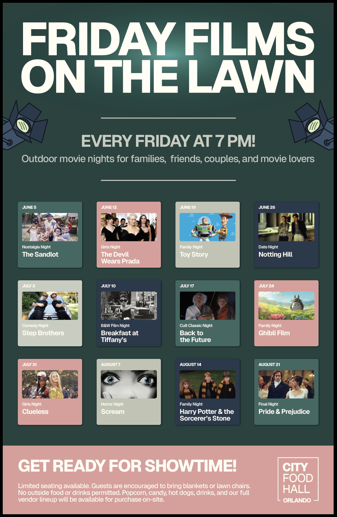 Outdoor movies in Orlando this summer: everything you need to know about Friday Films on the Lawn