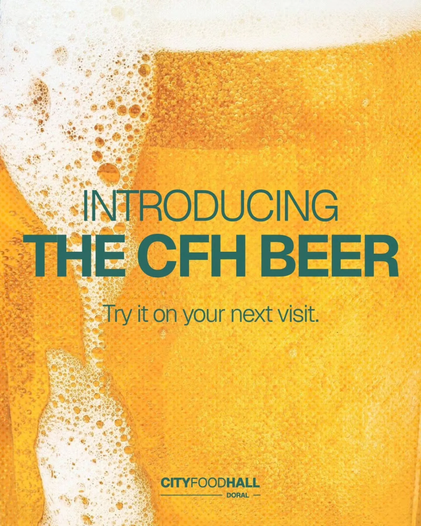 Every great plan deserves a great beer 🍺✨

Meet the new CFH Lager and pair your favorite meal with a beer crafted to make every moment even better.

Have you tried it yet?

📍9420 NW 41st St. Doral, FL

#HappyHour #CFHDoral #CityFoodHall #DoralDrink