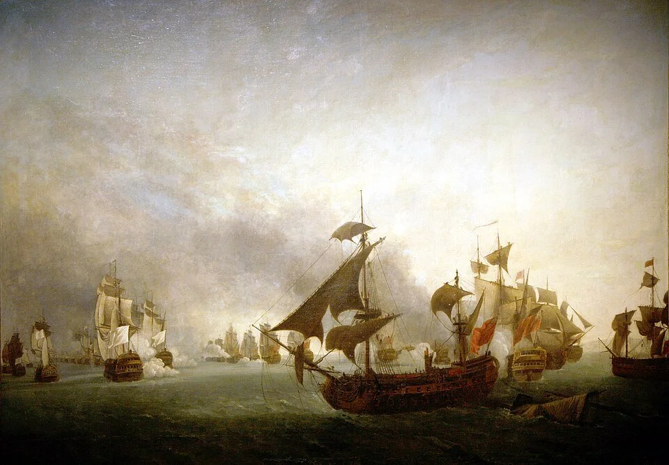   Artist:  Jean-François Hue (1751-1823)   Description:  Battle of Granada, 2 july 1779 