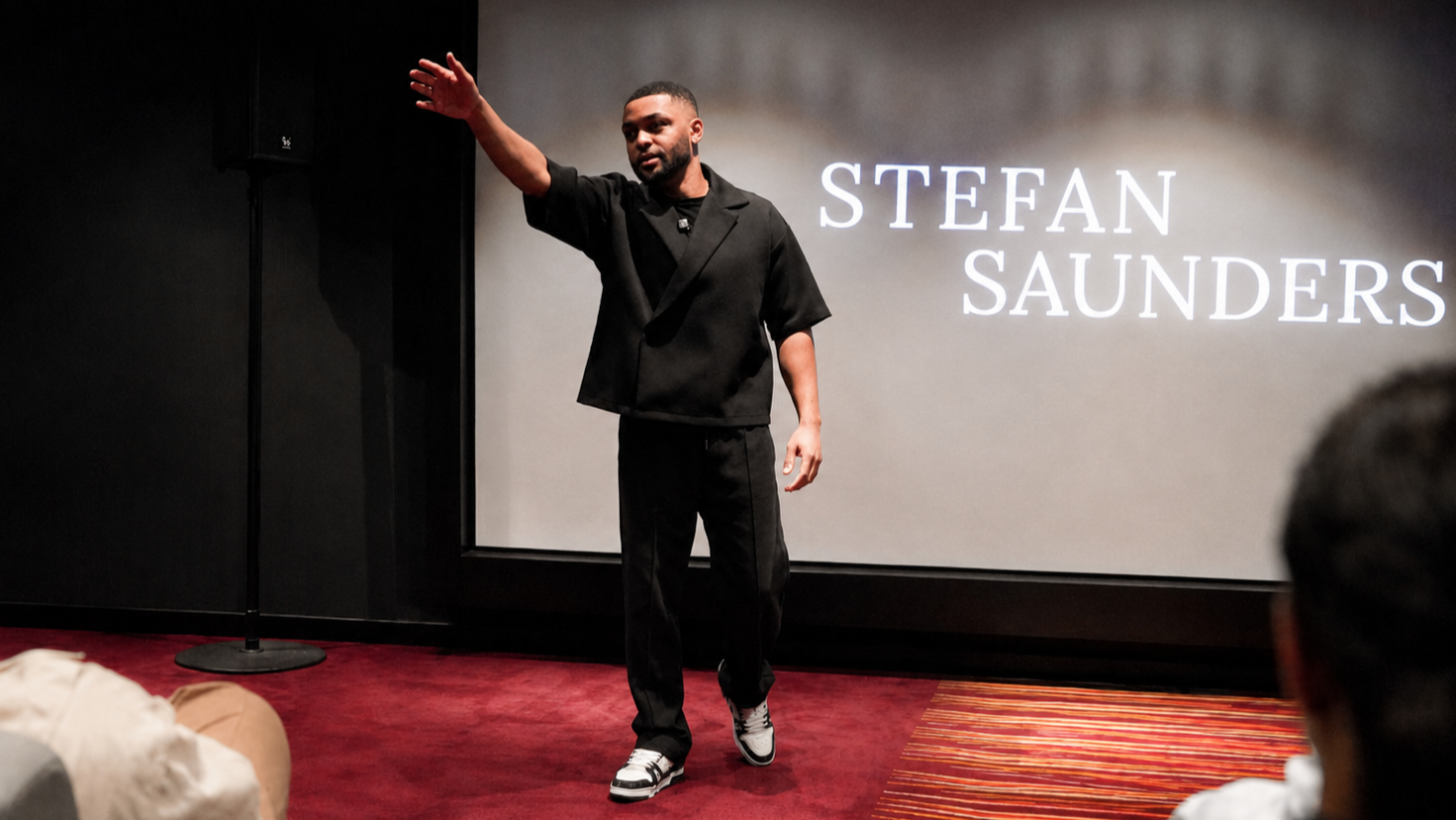 Stefan Saunders Speaking On Stage