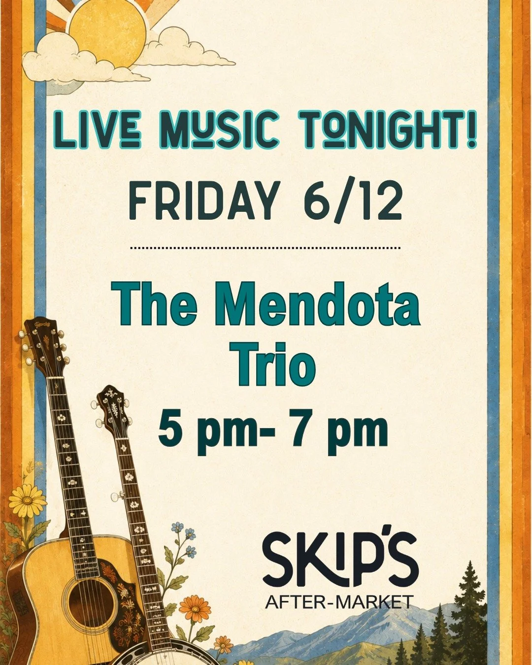 The Mendota Trio is coming back tonight! We've got the patio doors open and are ready for some fun. 😎 🍸🍺🍷
.
.
. Link in bio with details
. 
. #localmusic #supportlocal #madisonwisconsin #summervibes #madison