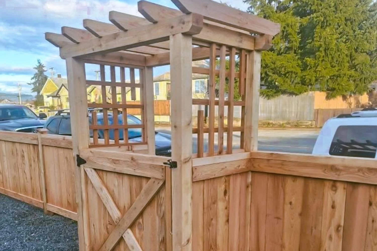 cedar fence Great Central Timber Milling Port Alberni