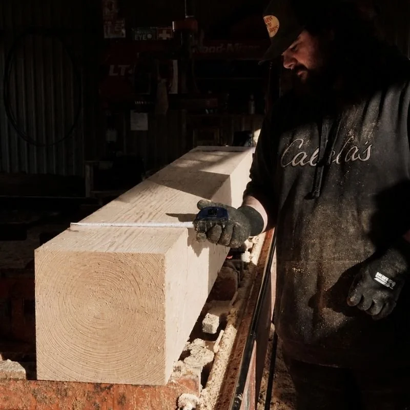 great central timber milling yellow rough cut lumber port Alberni bc sawmill beams and timber