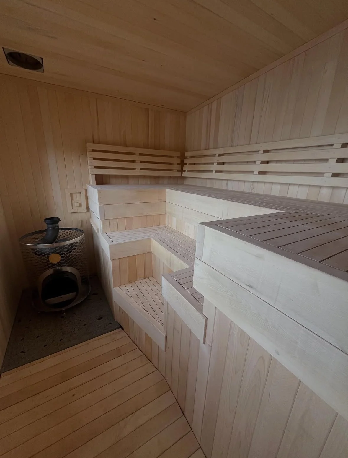 Our customer @waveformconstruction crafting a beautiful cedar sauna 