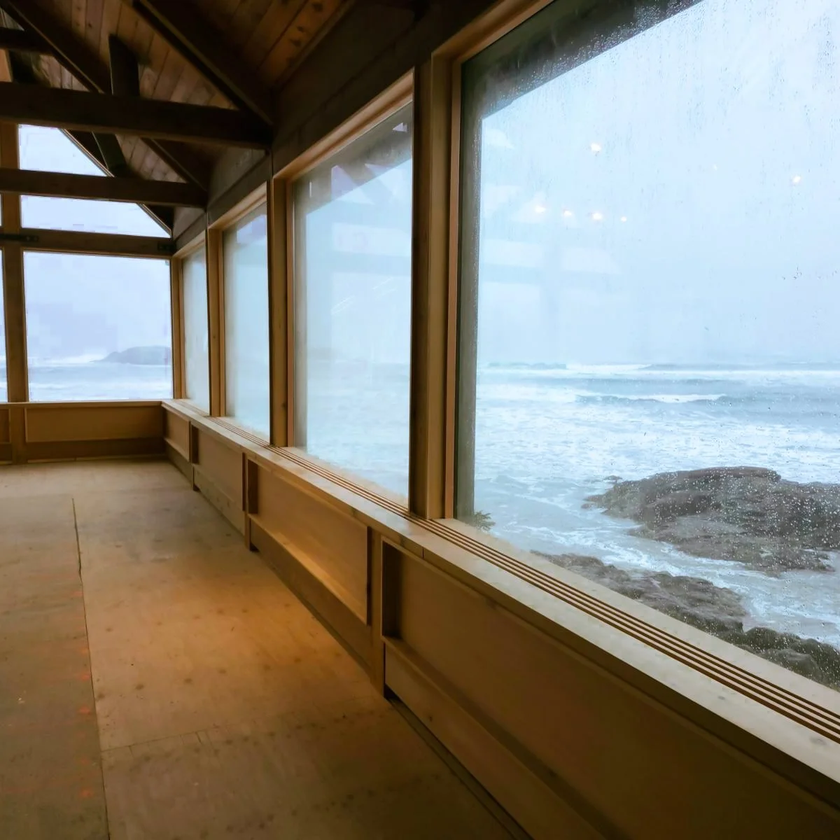 Work done by Island Family Works and Design Contracting. At Kwisitis Visitor Centre in Ucluelet, BC