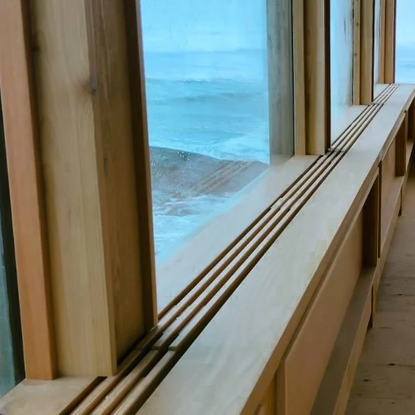 Work done by Island Family Works and Design Contracting. At Kwisitis Visitor Centre in Ucluelet, BC