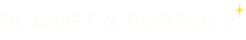 Planet & Purpose logo below small yellow star
