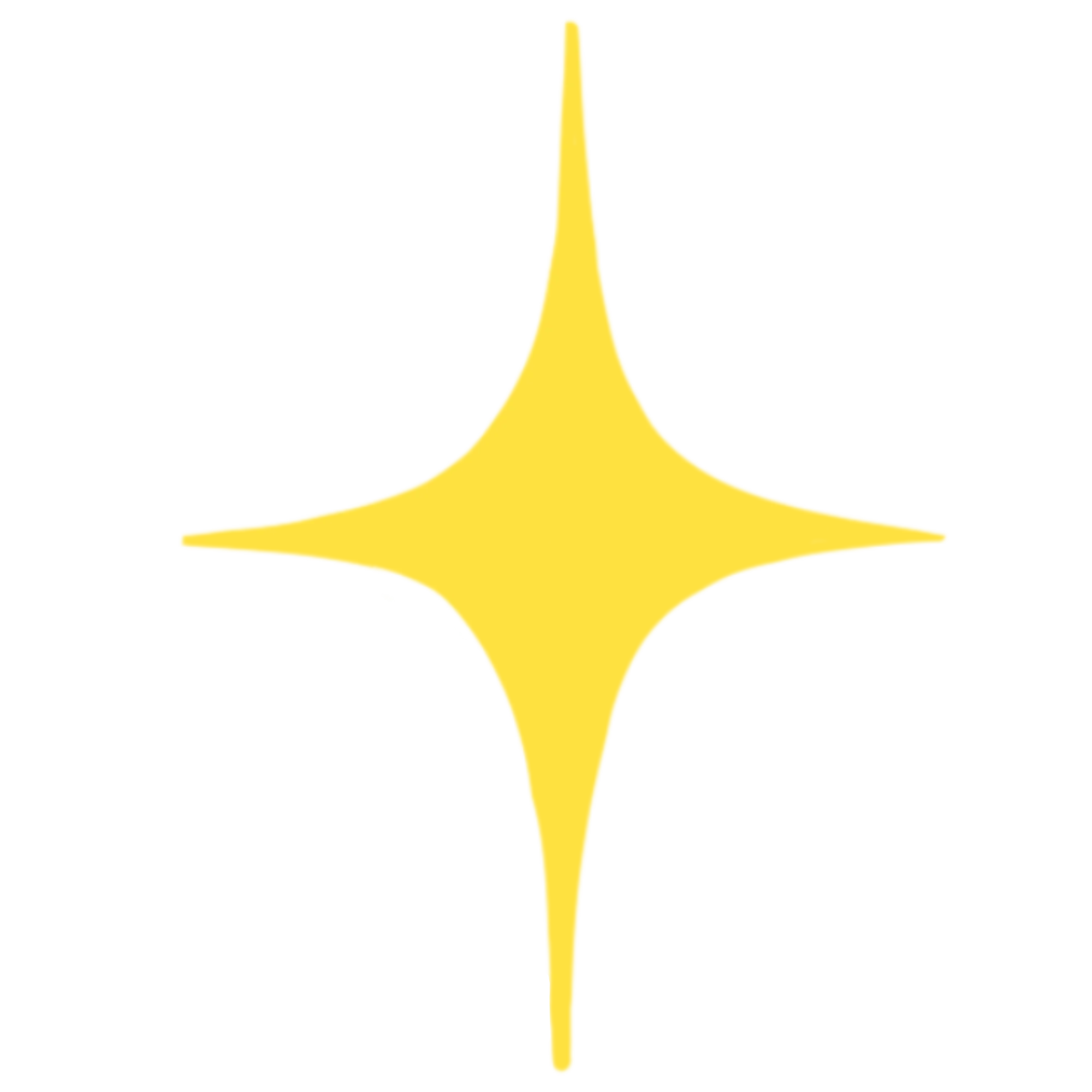 Hand-drawn yellow north star