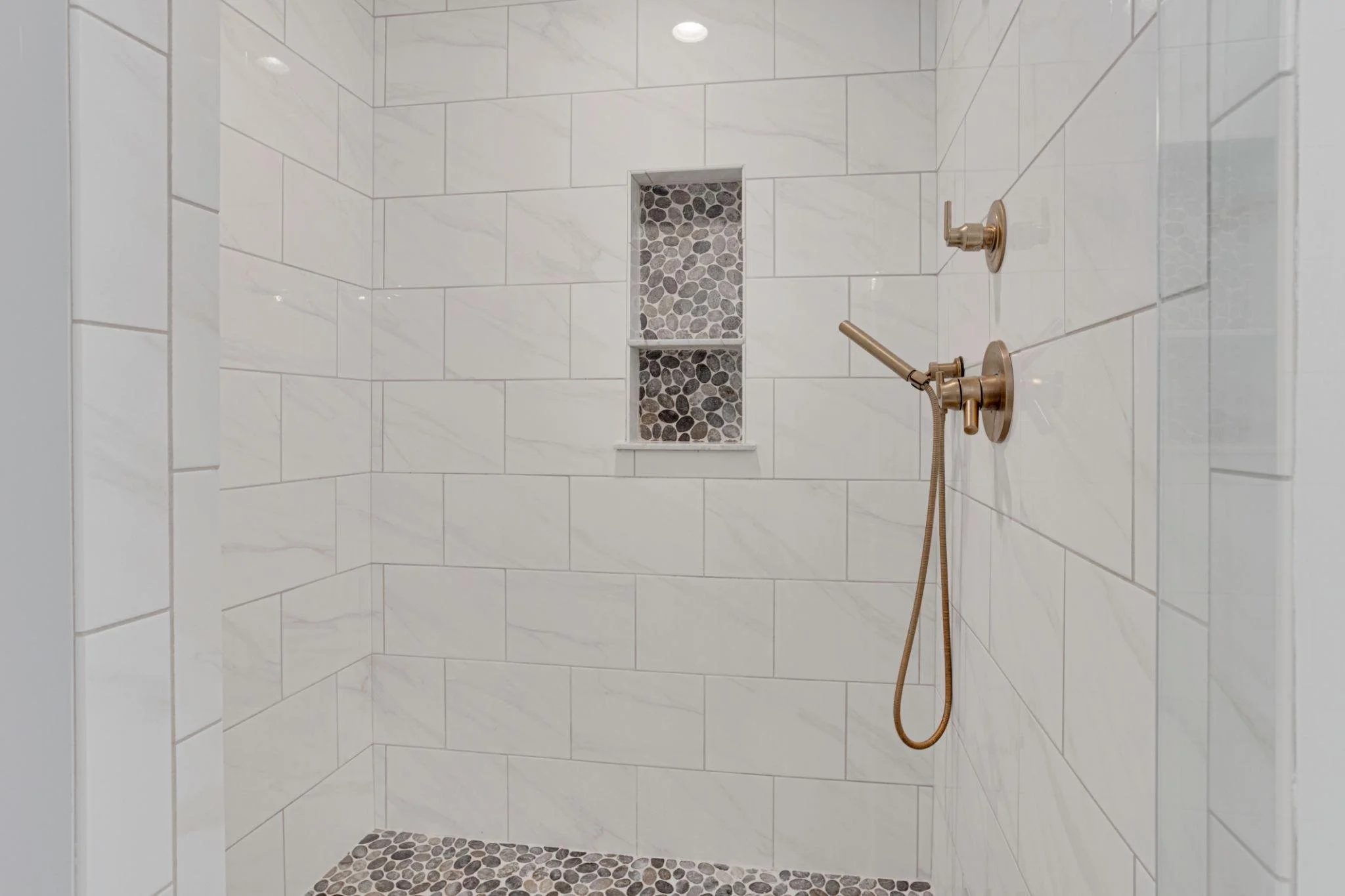 Tile Floor & Custom Shower Installation