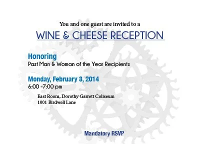Front of Wine and Cheese Invite