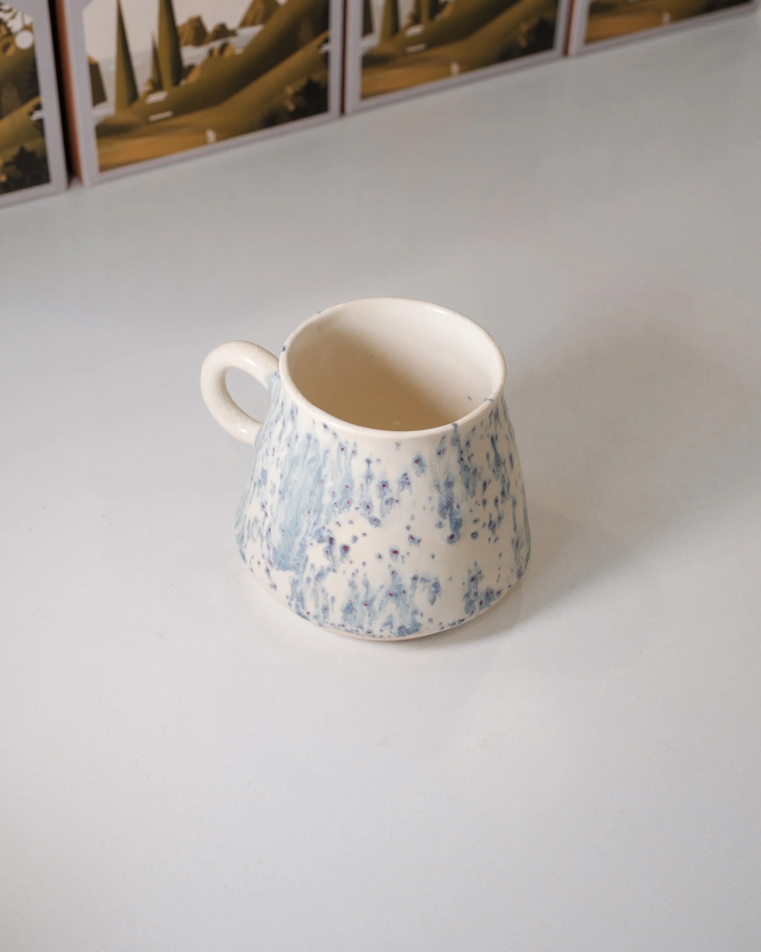 Spotted Blue Cameo Handle