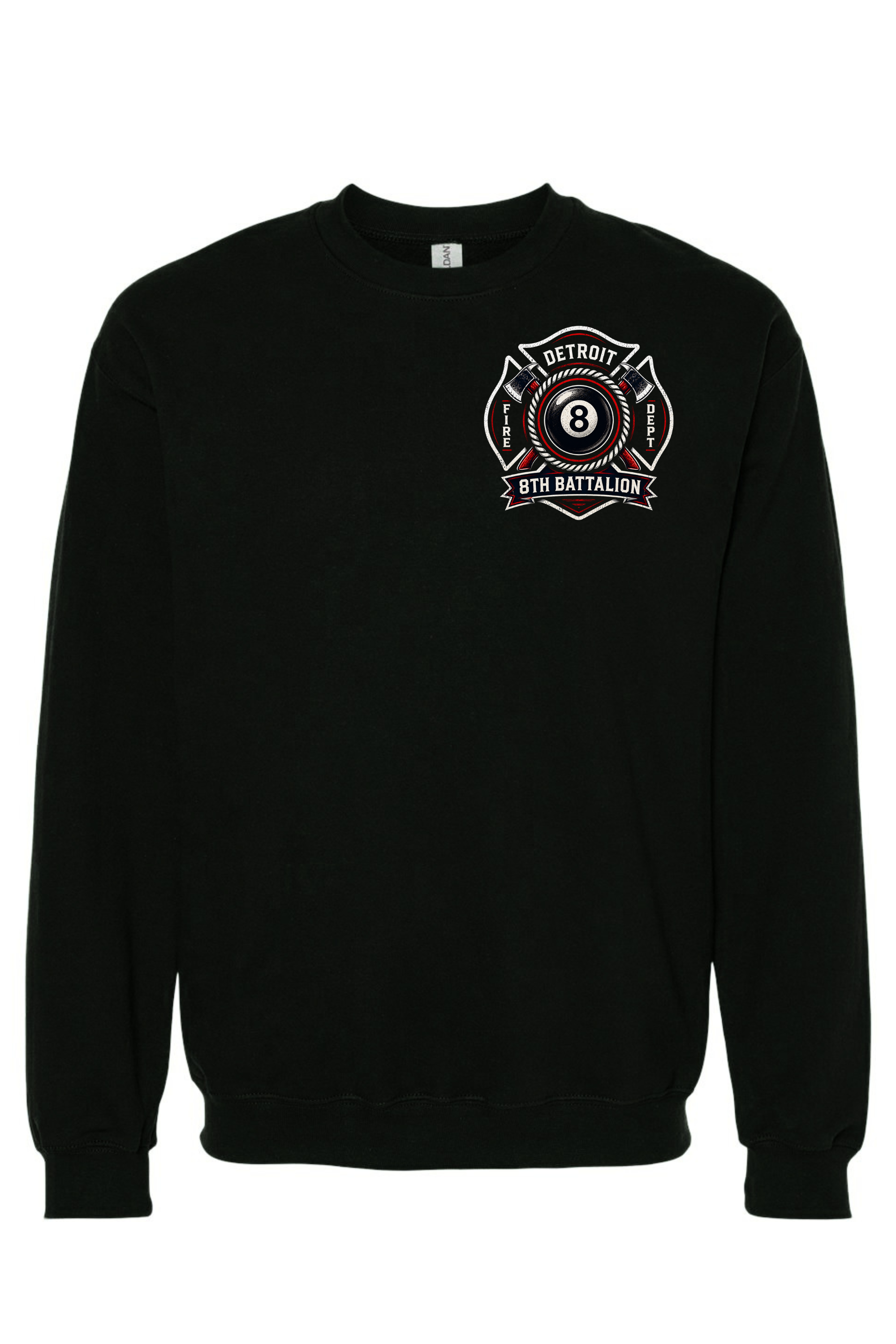Crew Neck Black - Front.png