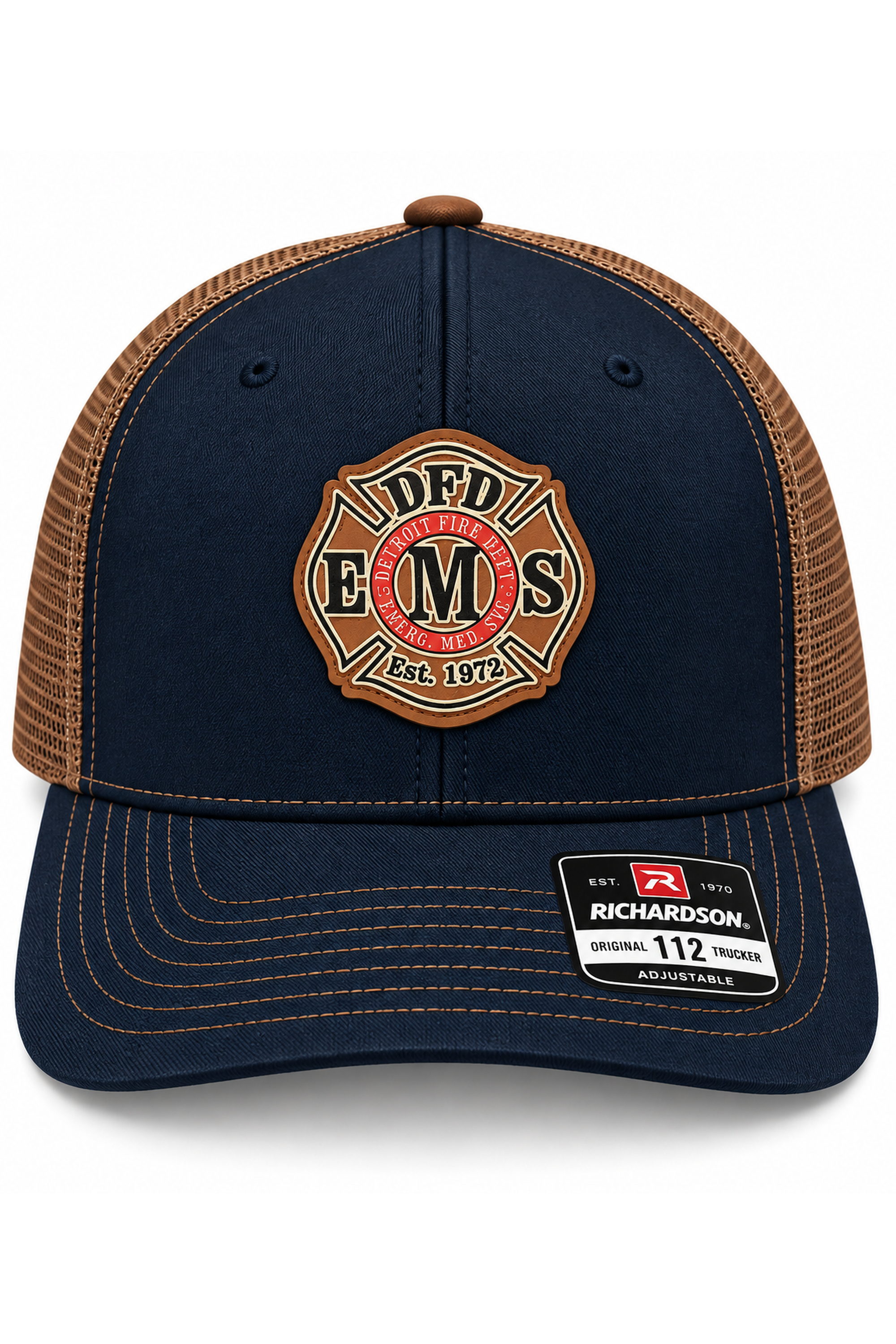 DFD/EMS Leather Logo Headwear