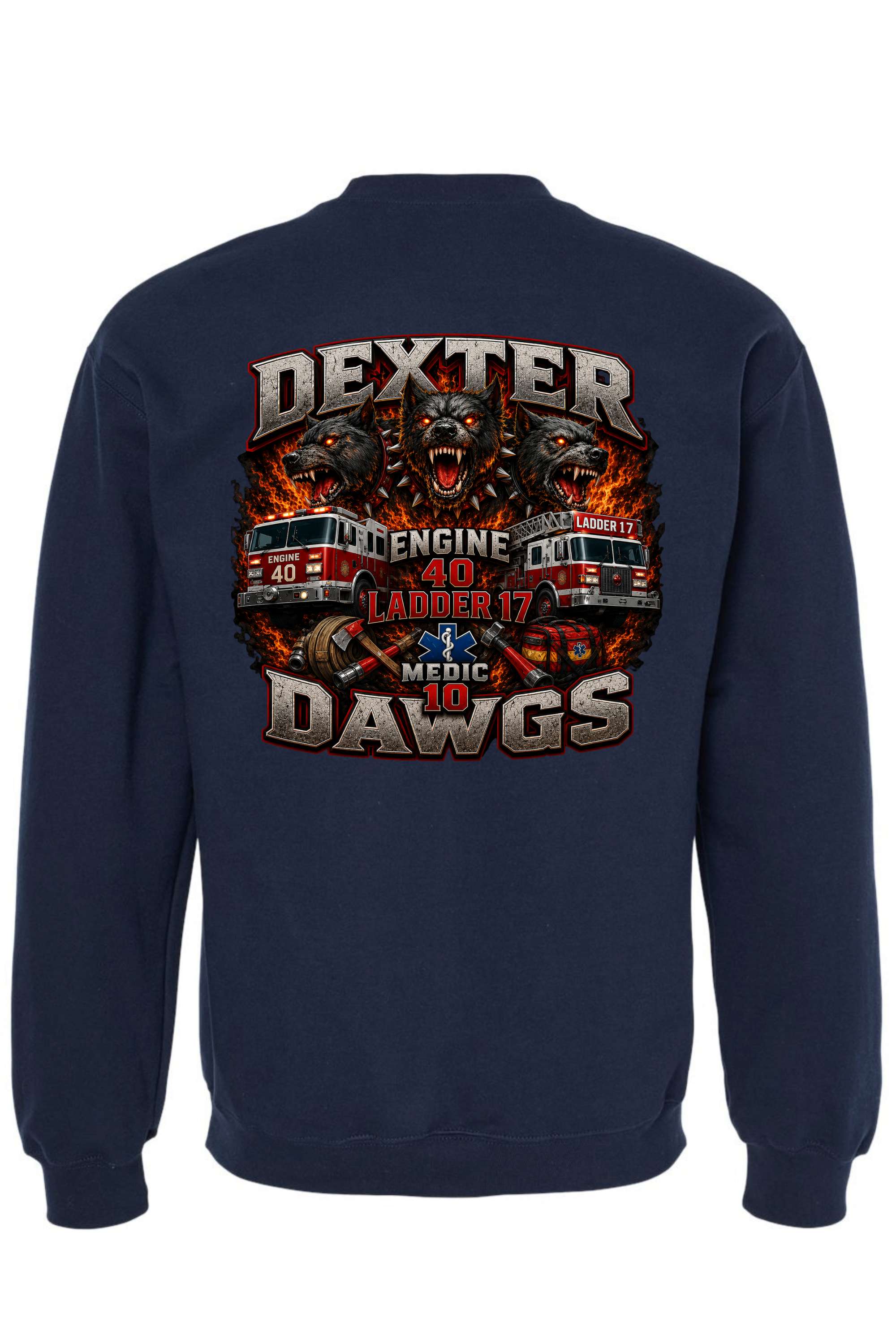 Crew Neck Navy - Back.png