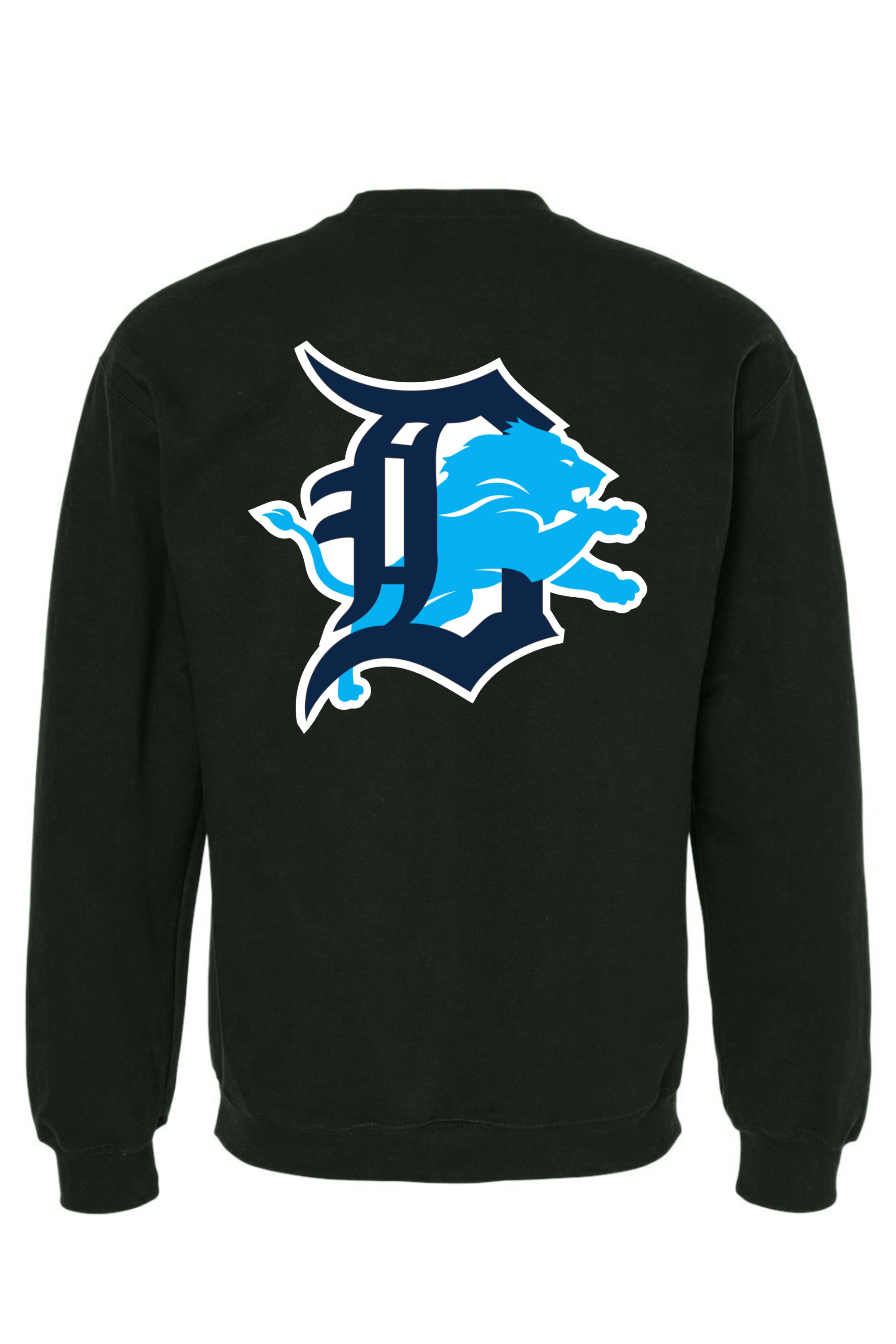 Crew Neck Black - Back.png