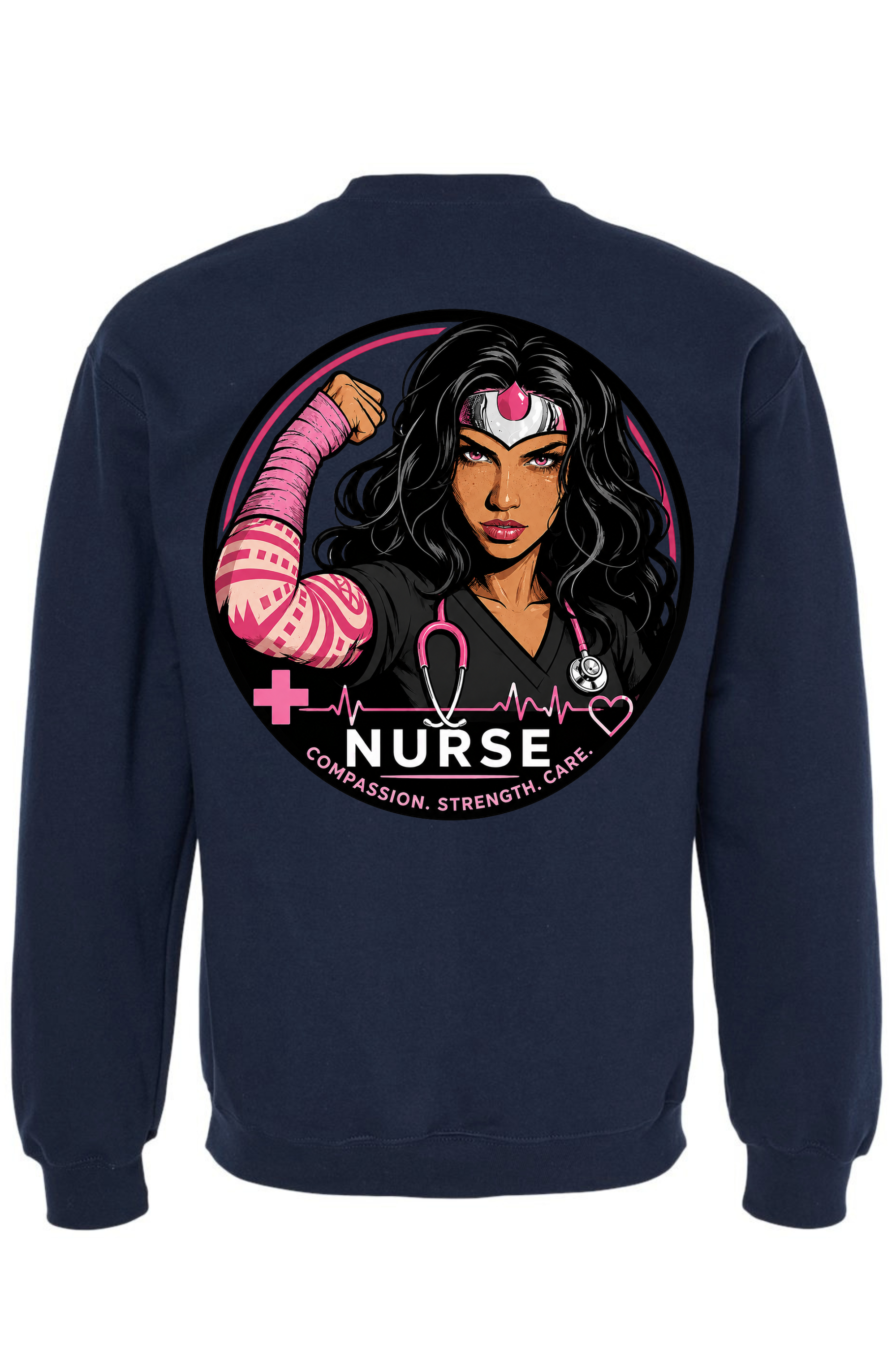 Crew Neck Navy - Back Pink.png
