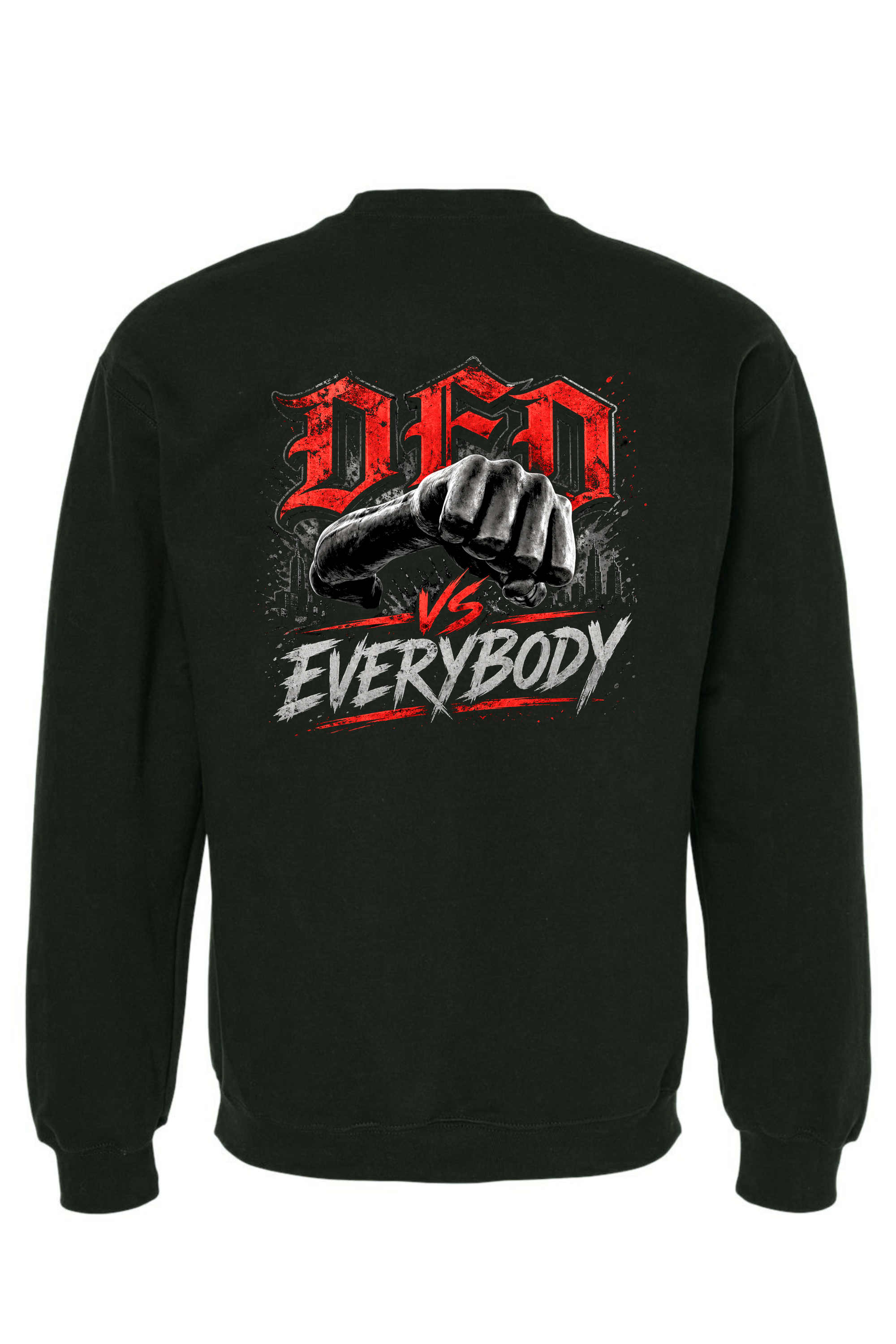 Crew Neck Black - Back.png