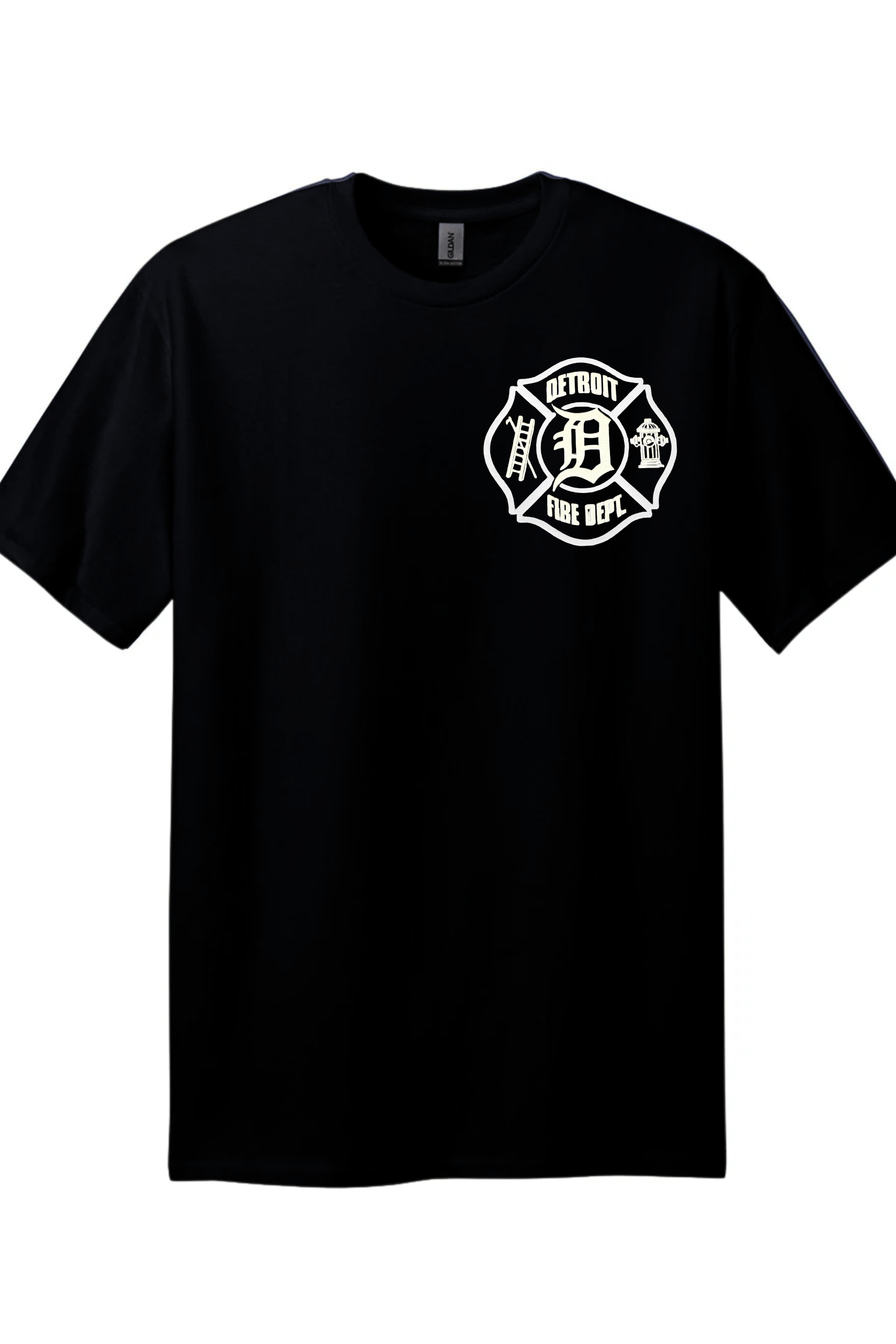 Detroit Fire Patch White - Black Shirt.png