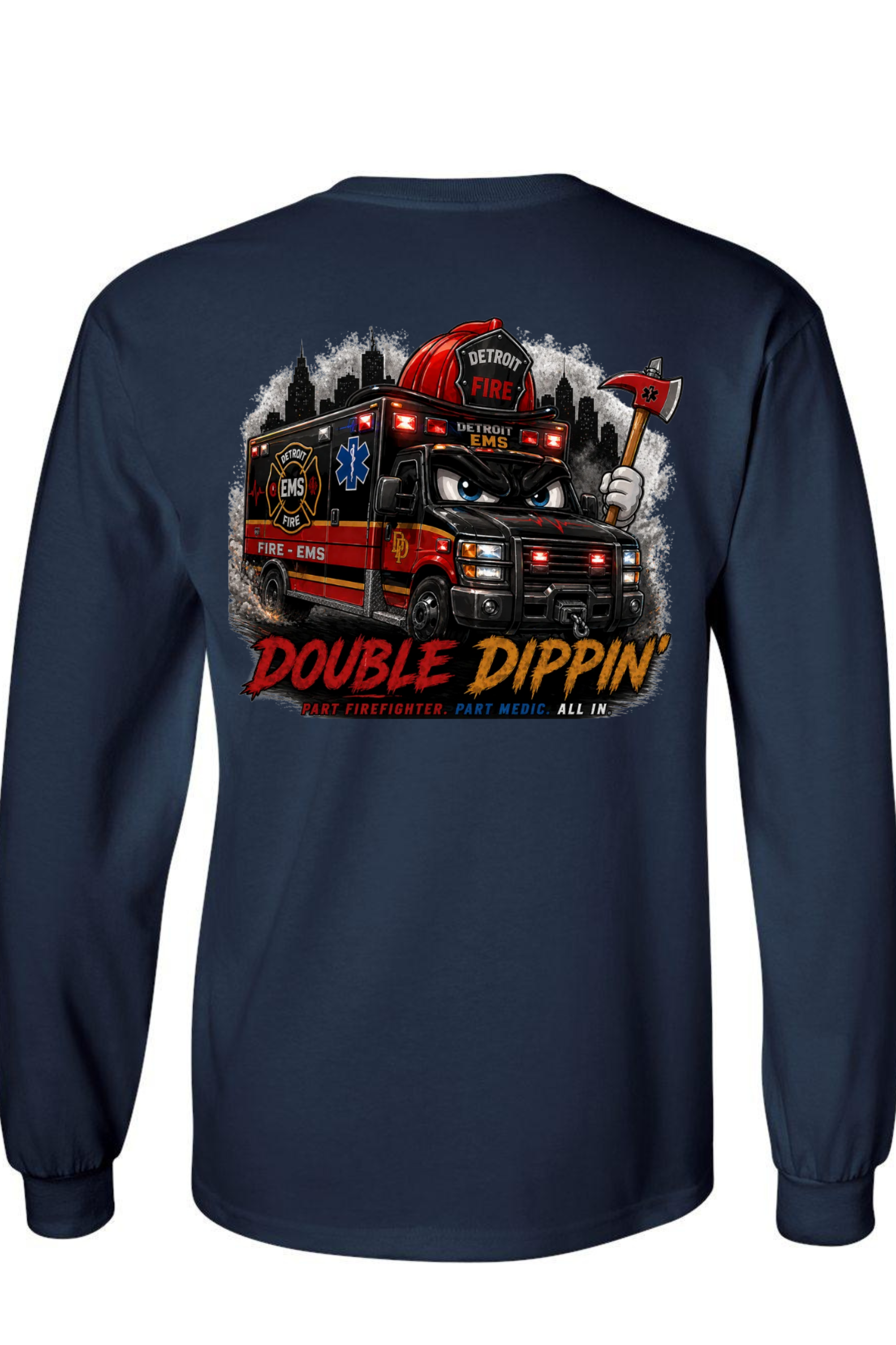 Long Sleeve Navy - Back.png