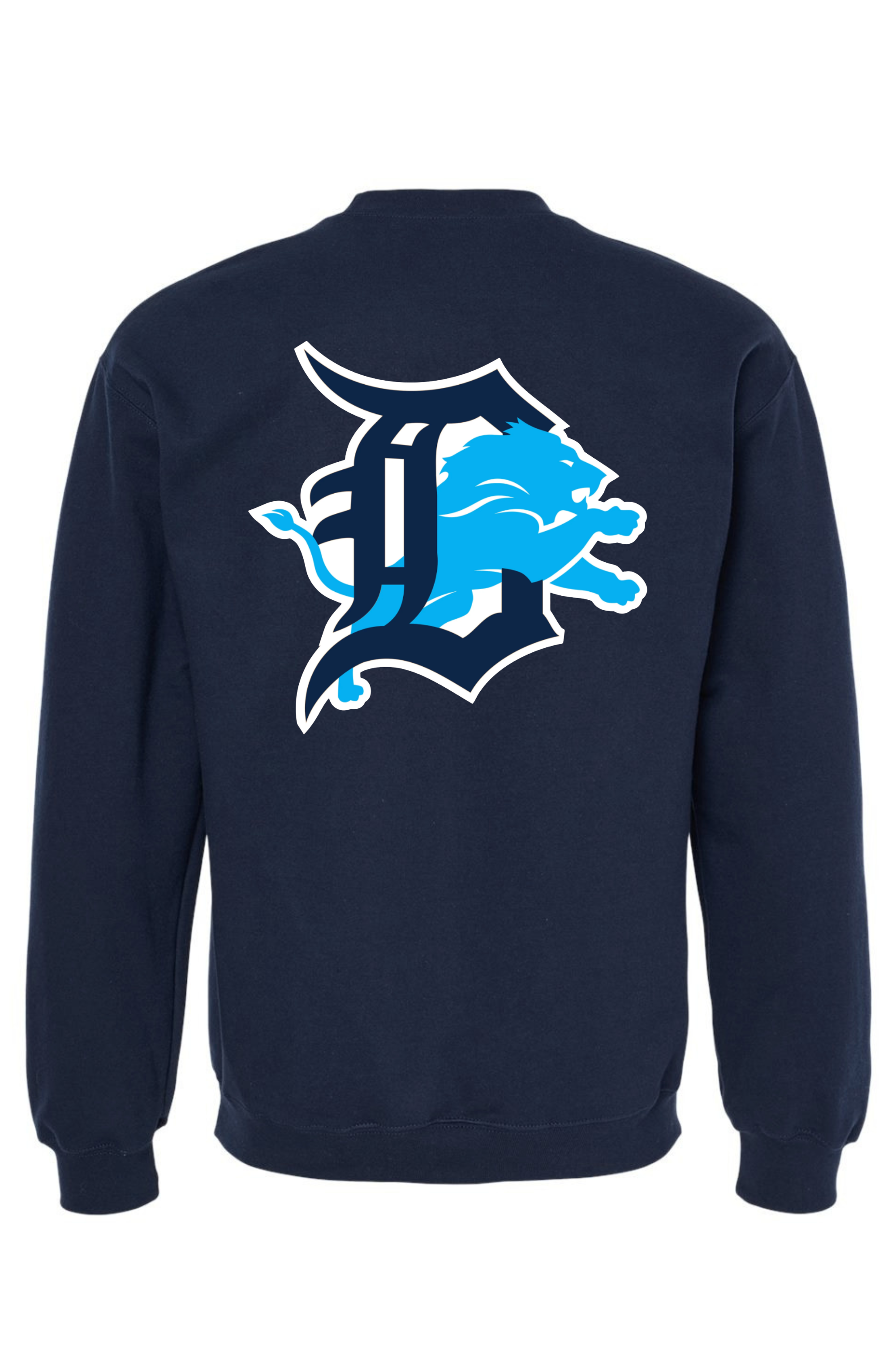 Crew Neck Navy - Back.png