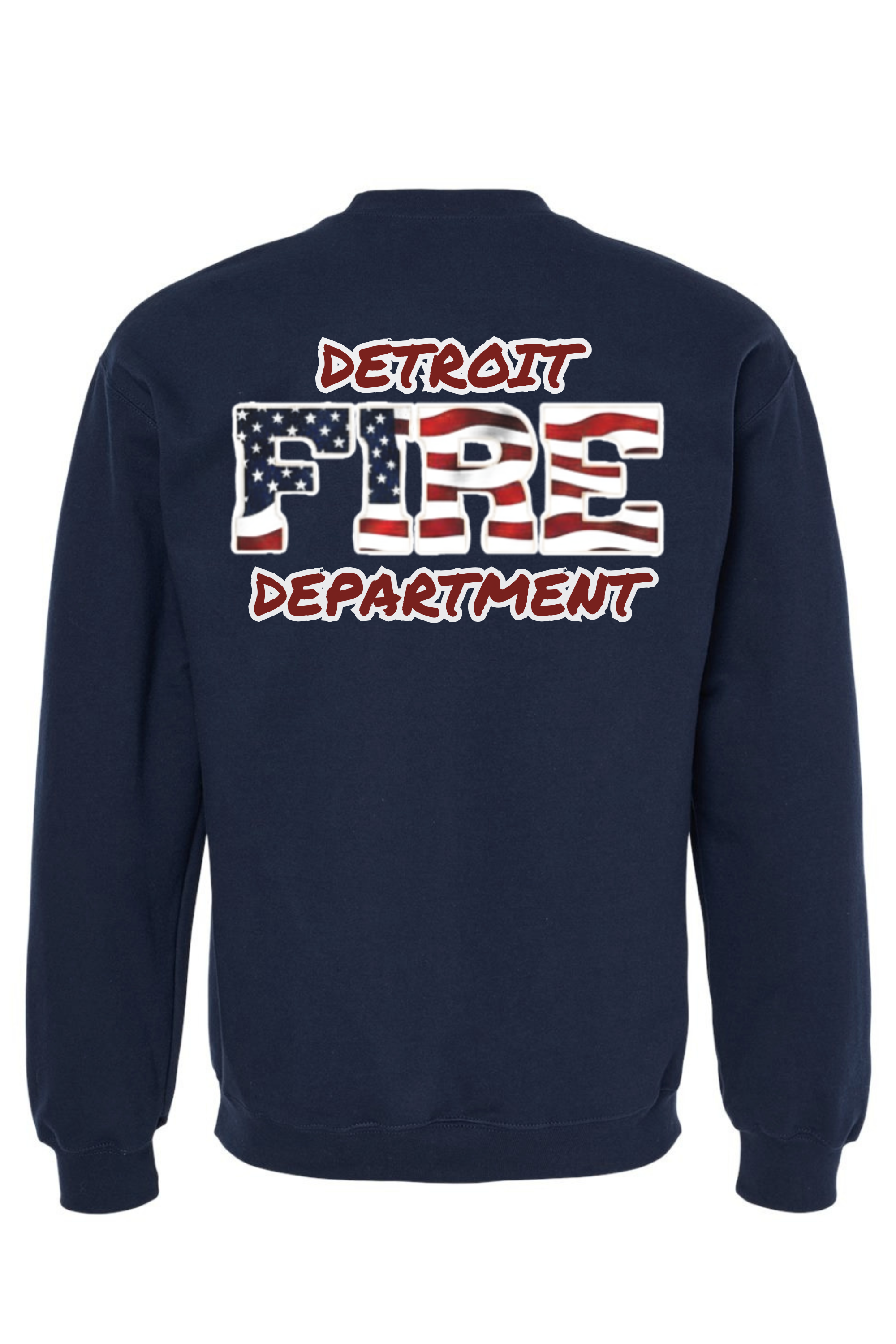 Crew Neck Navy - Back.png