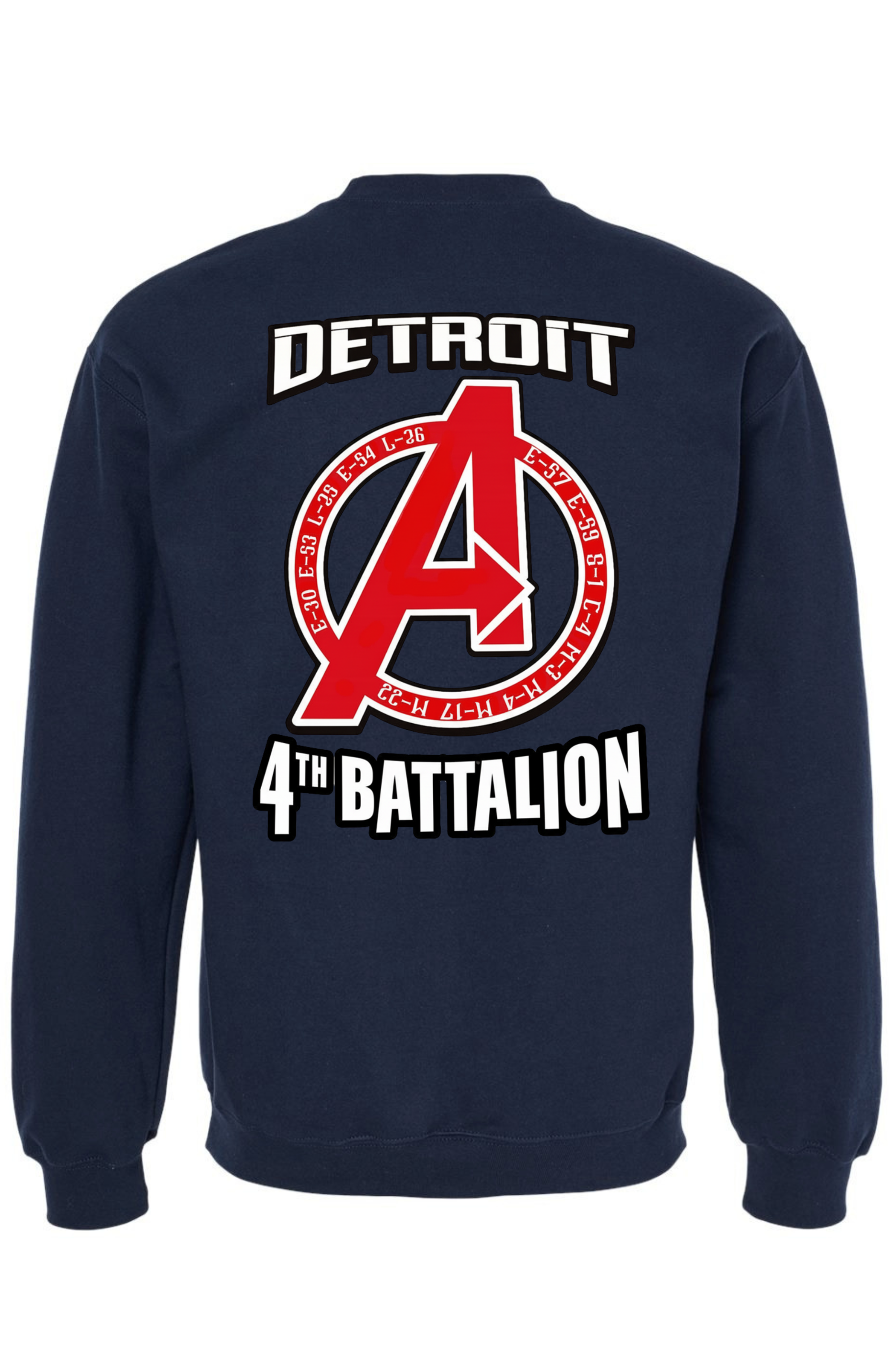 Crew Neck Navy - Back.png