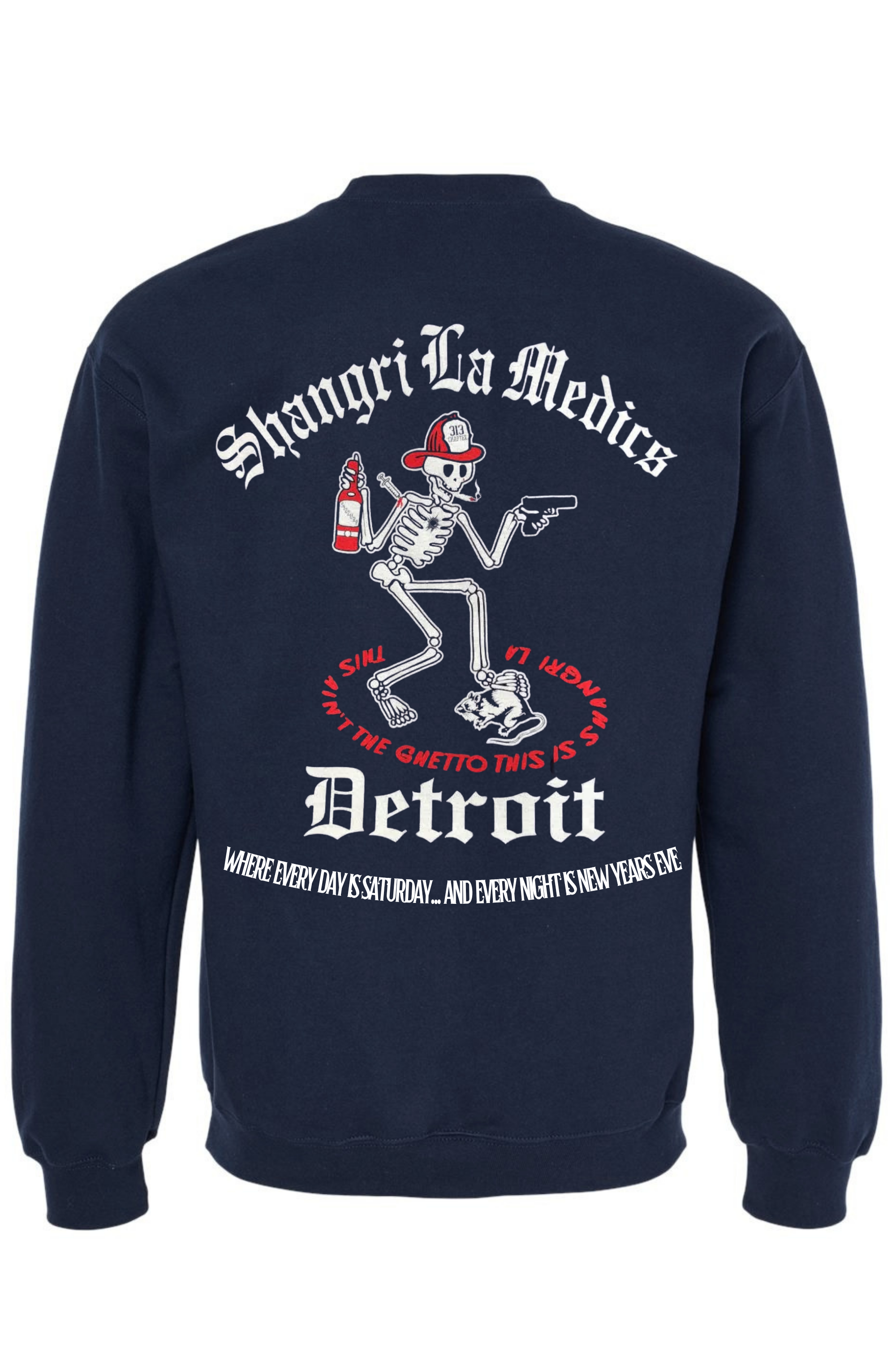 Crew Neck Navy - Back.png