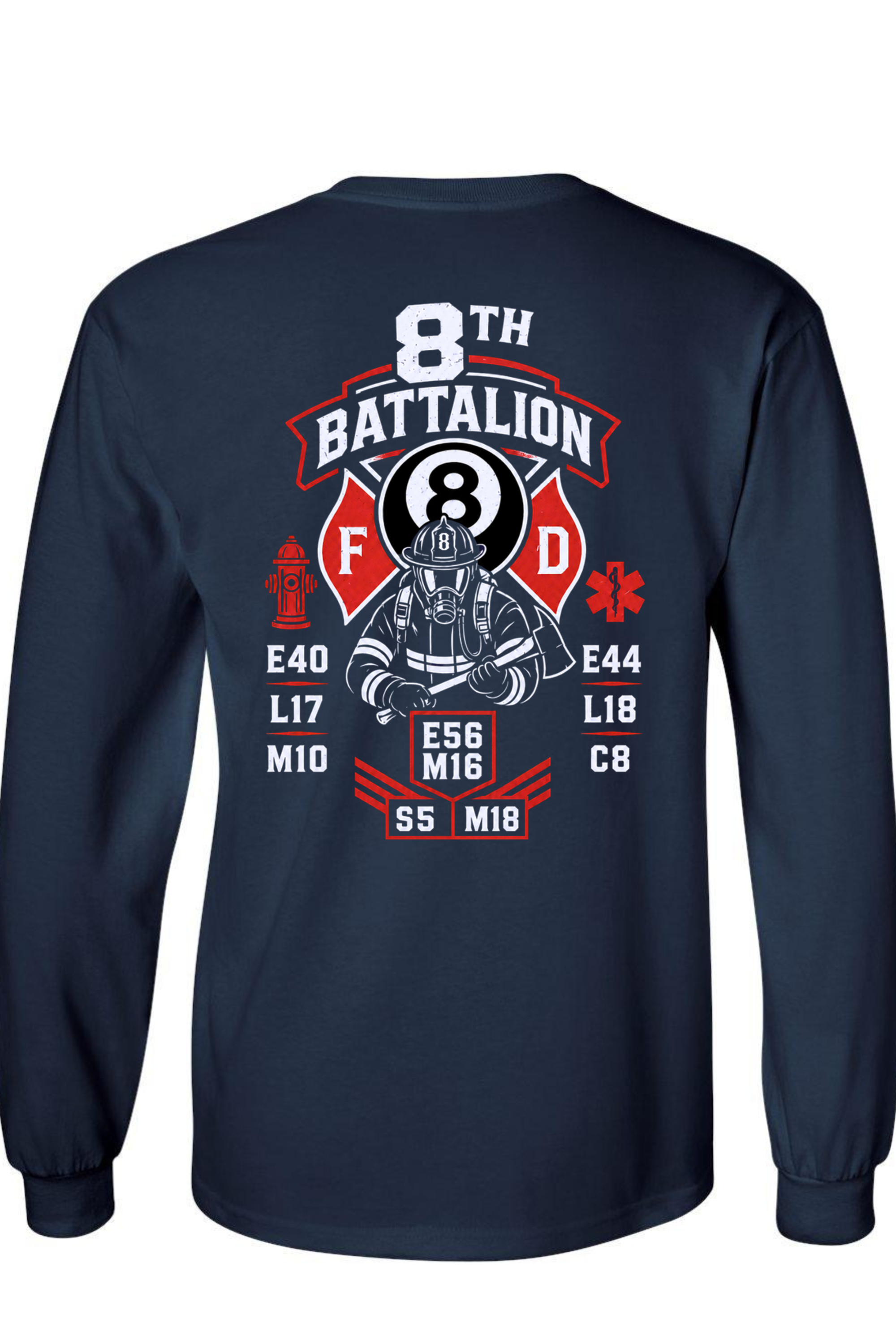 Long Sleeve Navy - Back.png