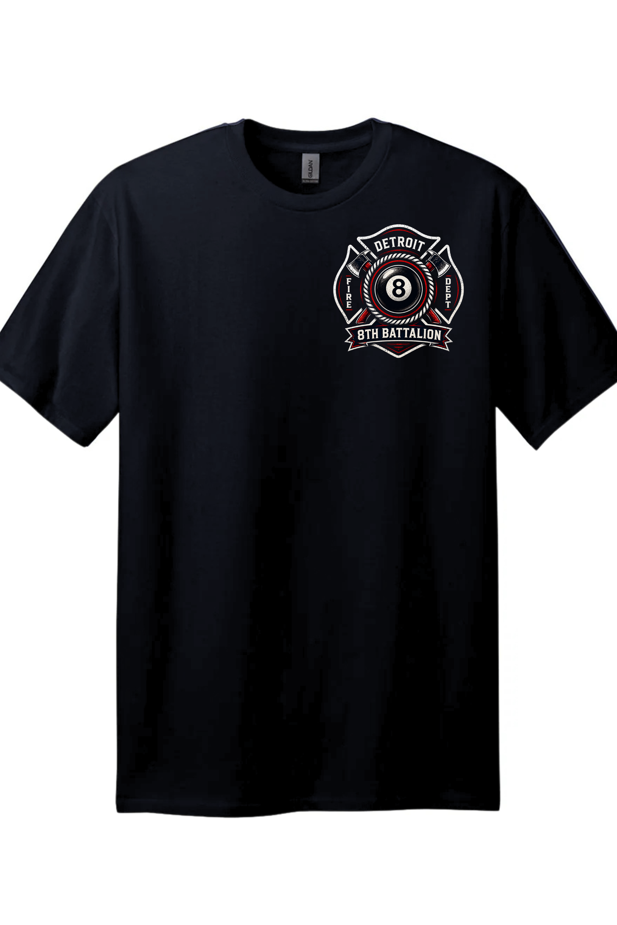 Detroit Fire Patch White - Black Shirt.png