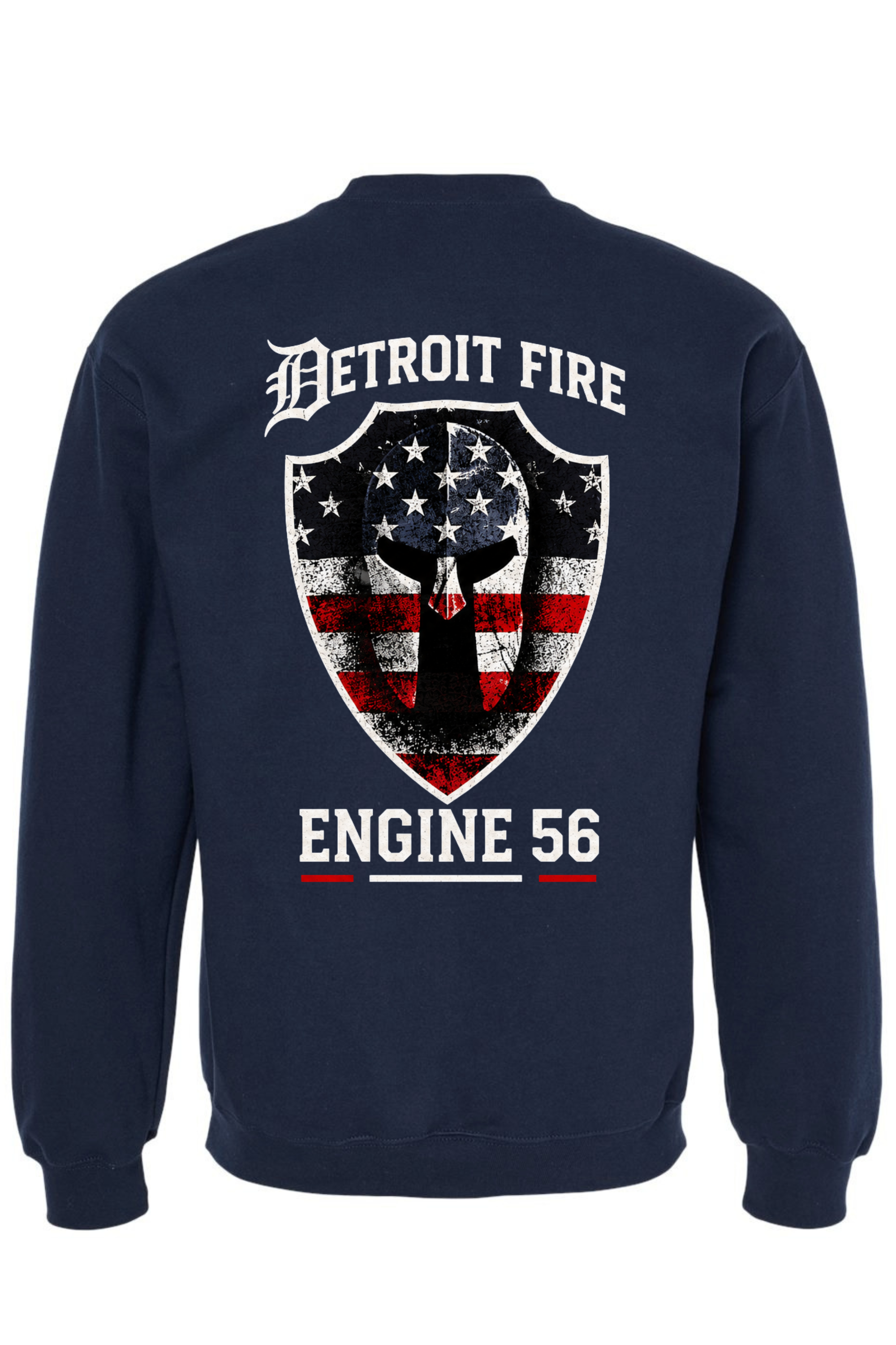 Crew Neck Navy - Back.png