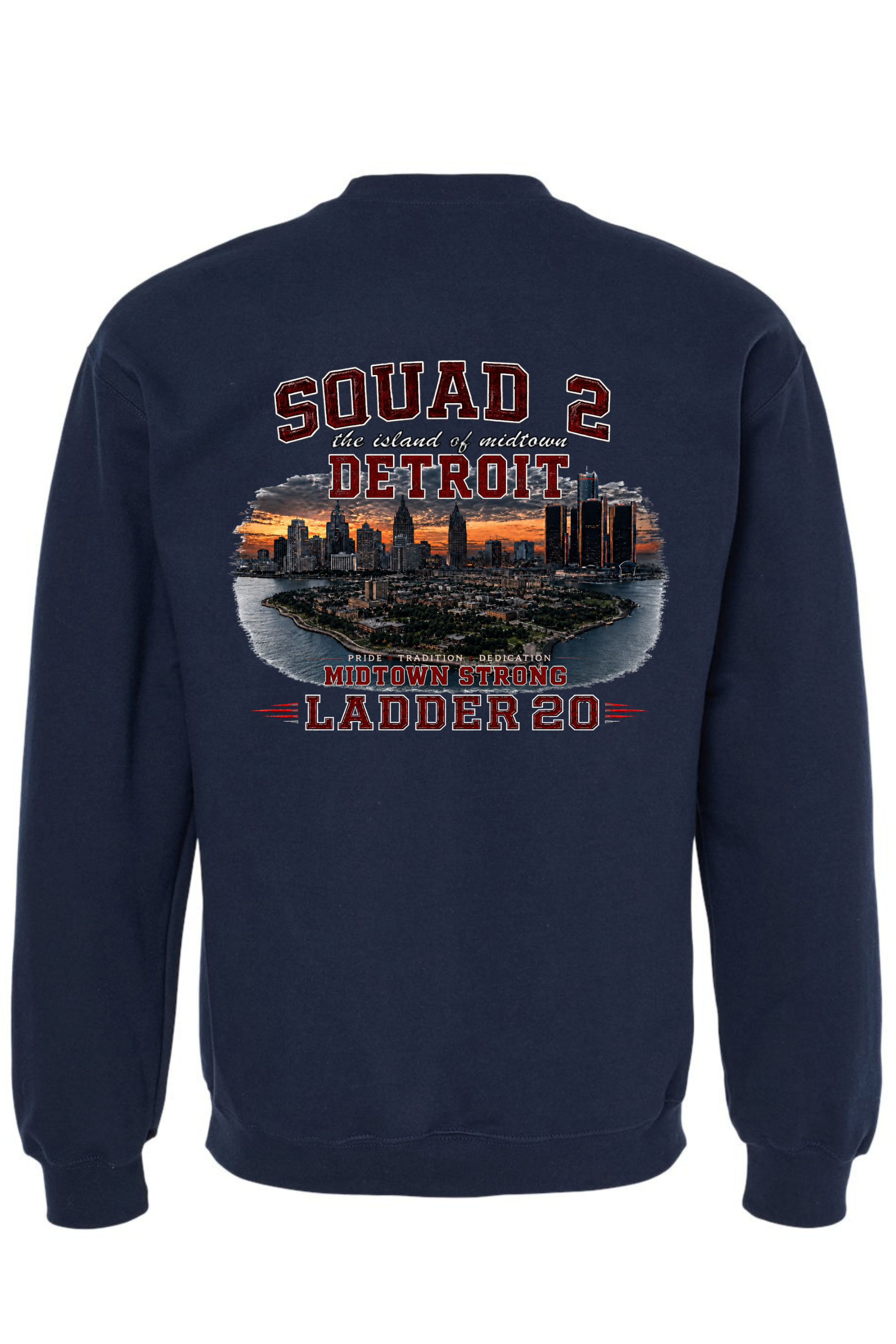Crew Neck Navy - Back.png