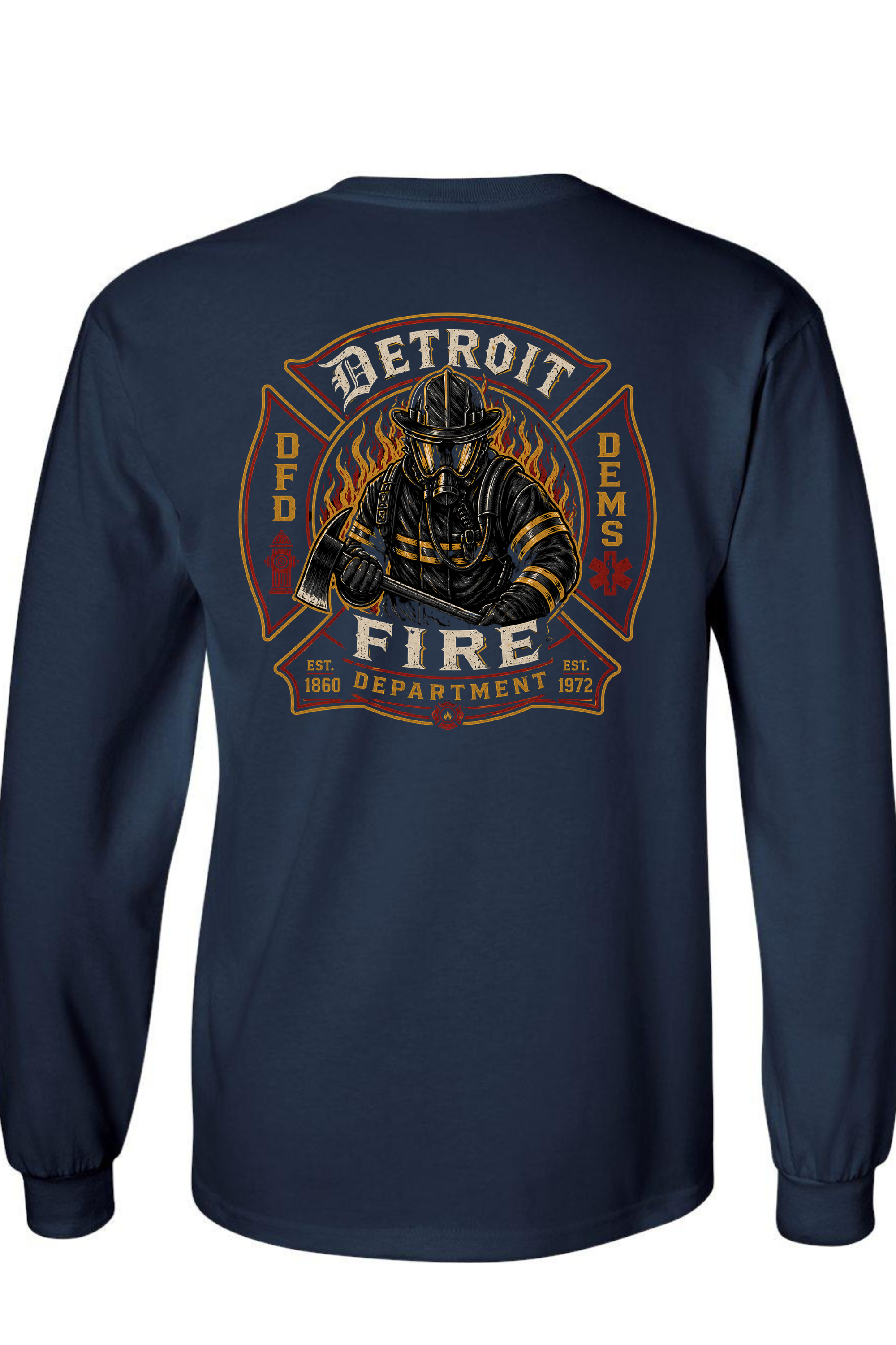 Long Sleeve Navy - Back.png