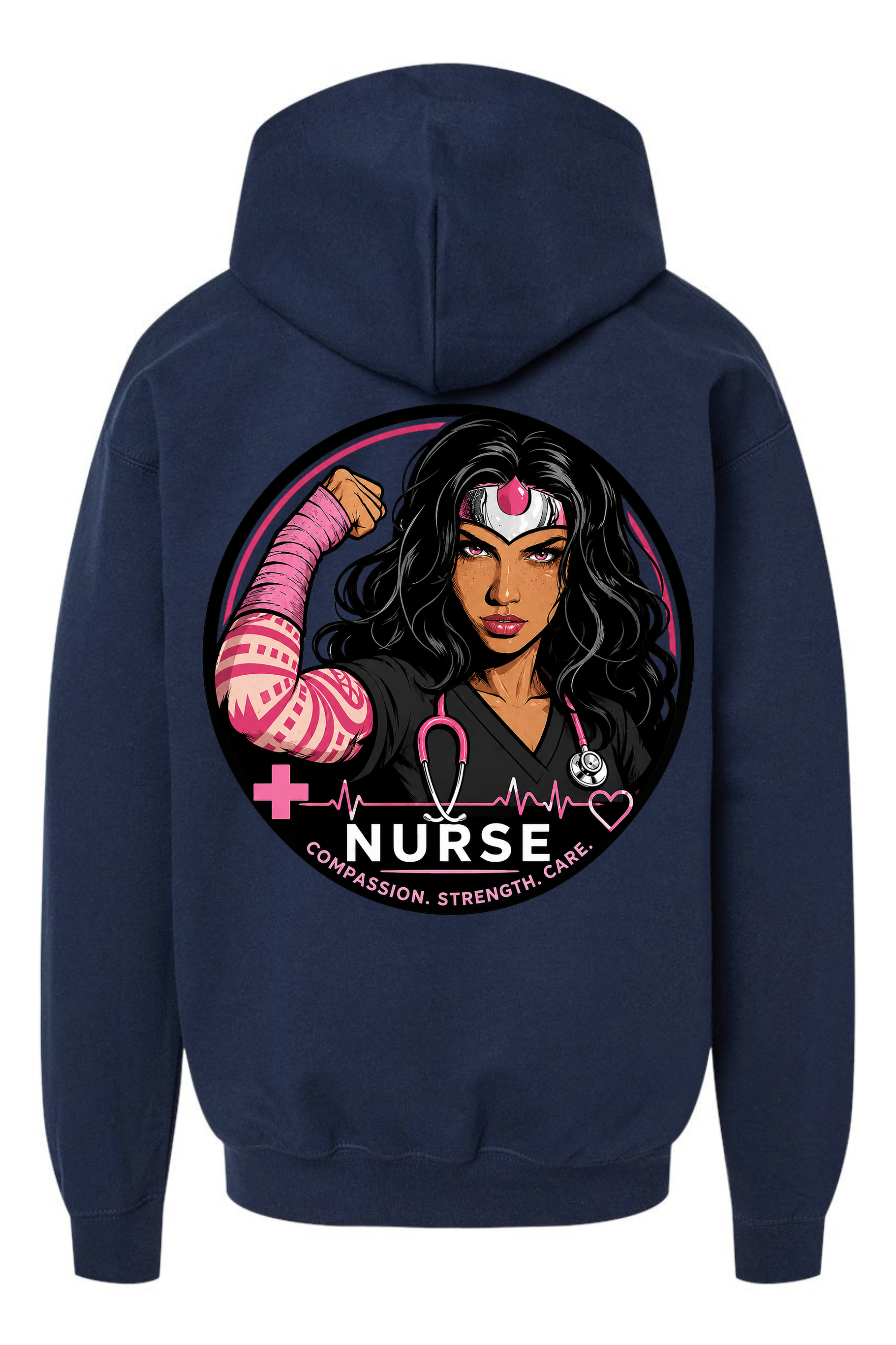 Hoodie Navy - Back Pink.png
