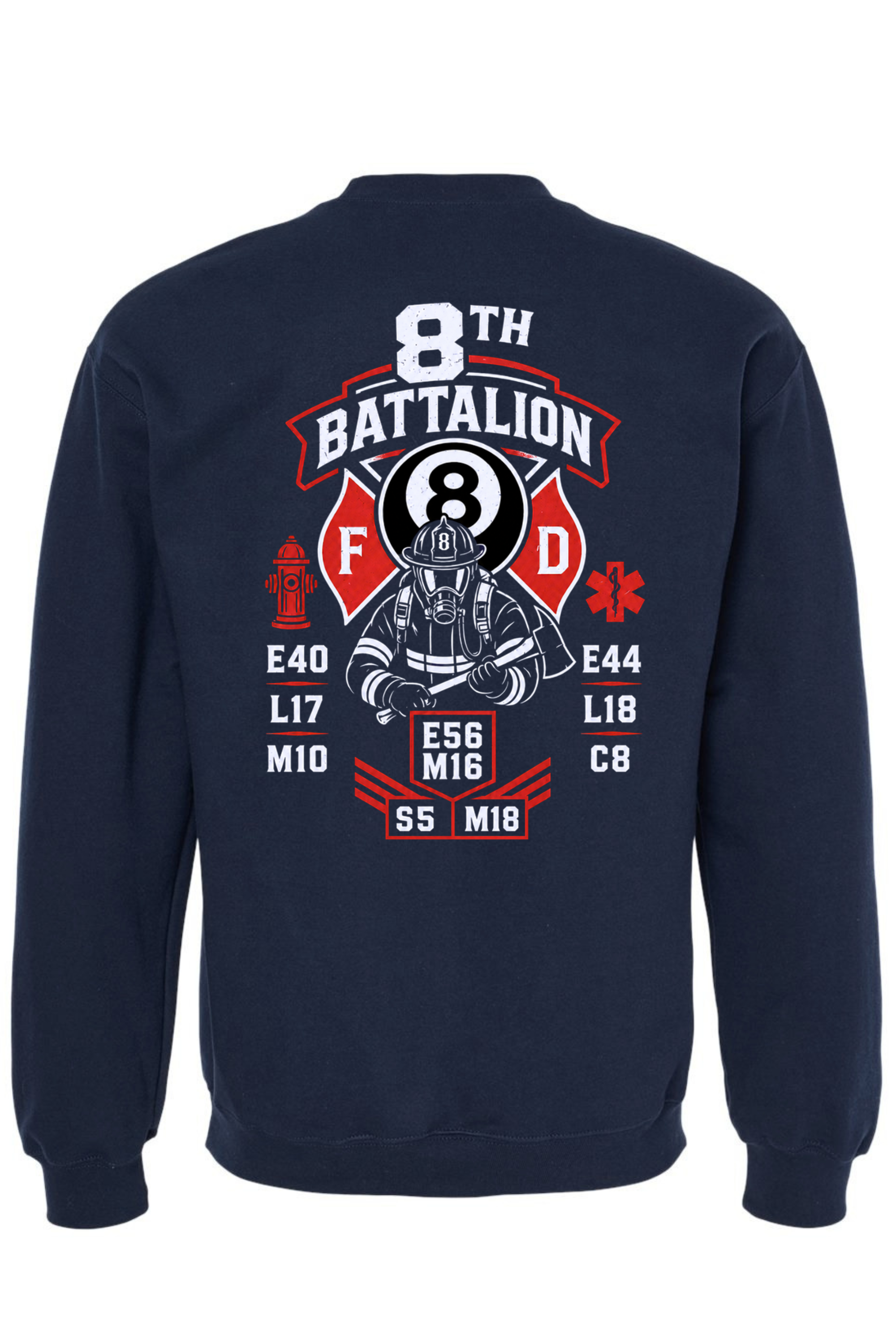 Crew Neck Navy - Back.png
