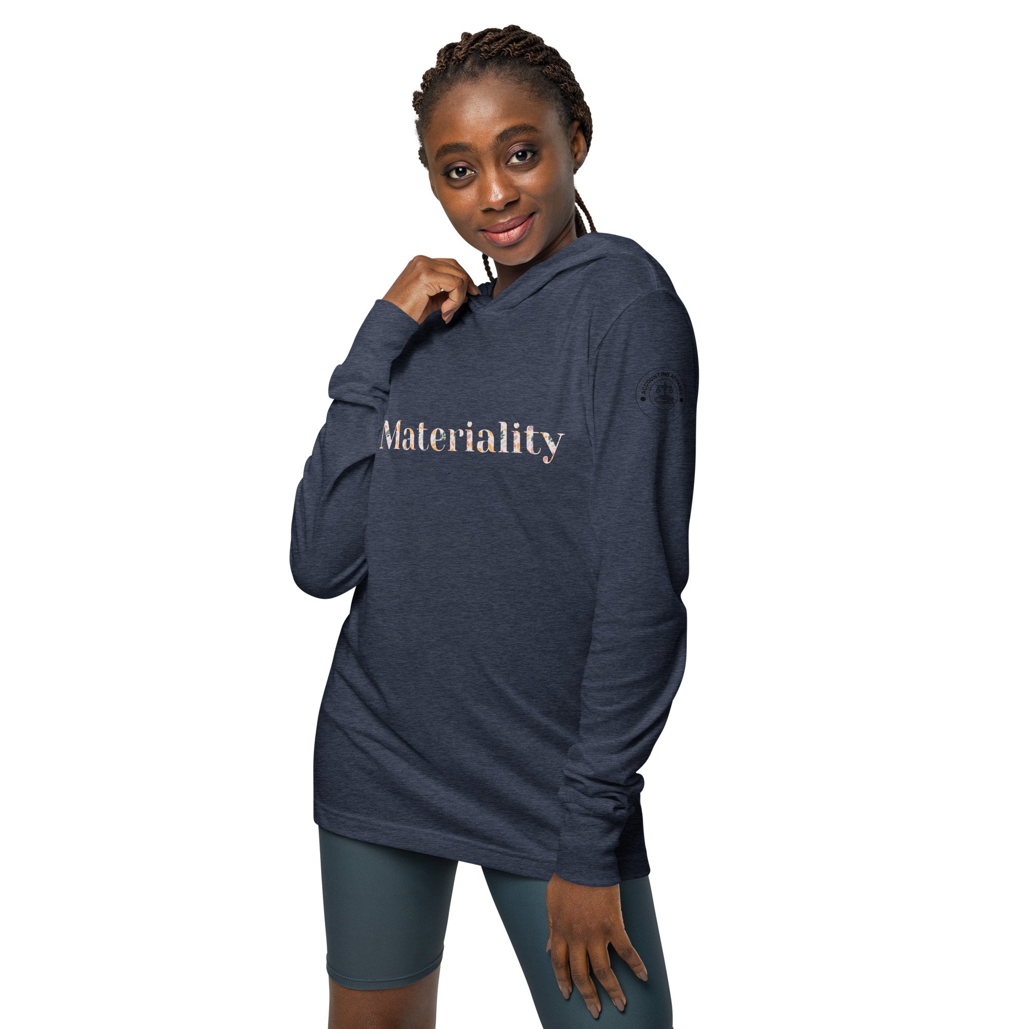 Accounting Apparel Materiality Hooded long-sleeve tee