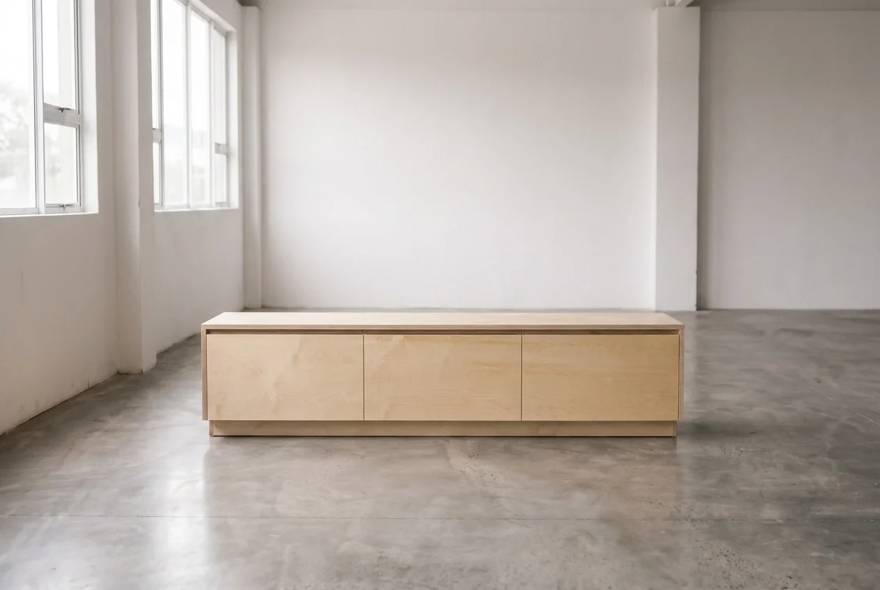 baltic birch veneer bench seat with storage drawers