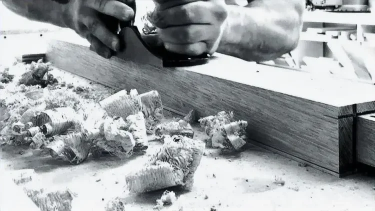 hand planning hardwood table legs