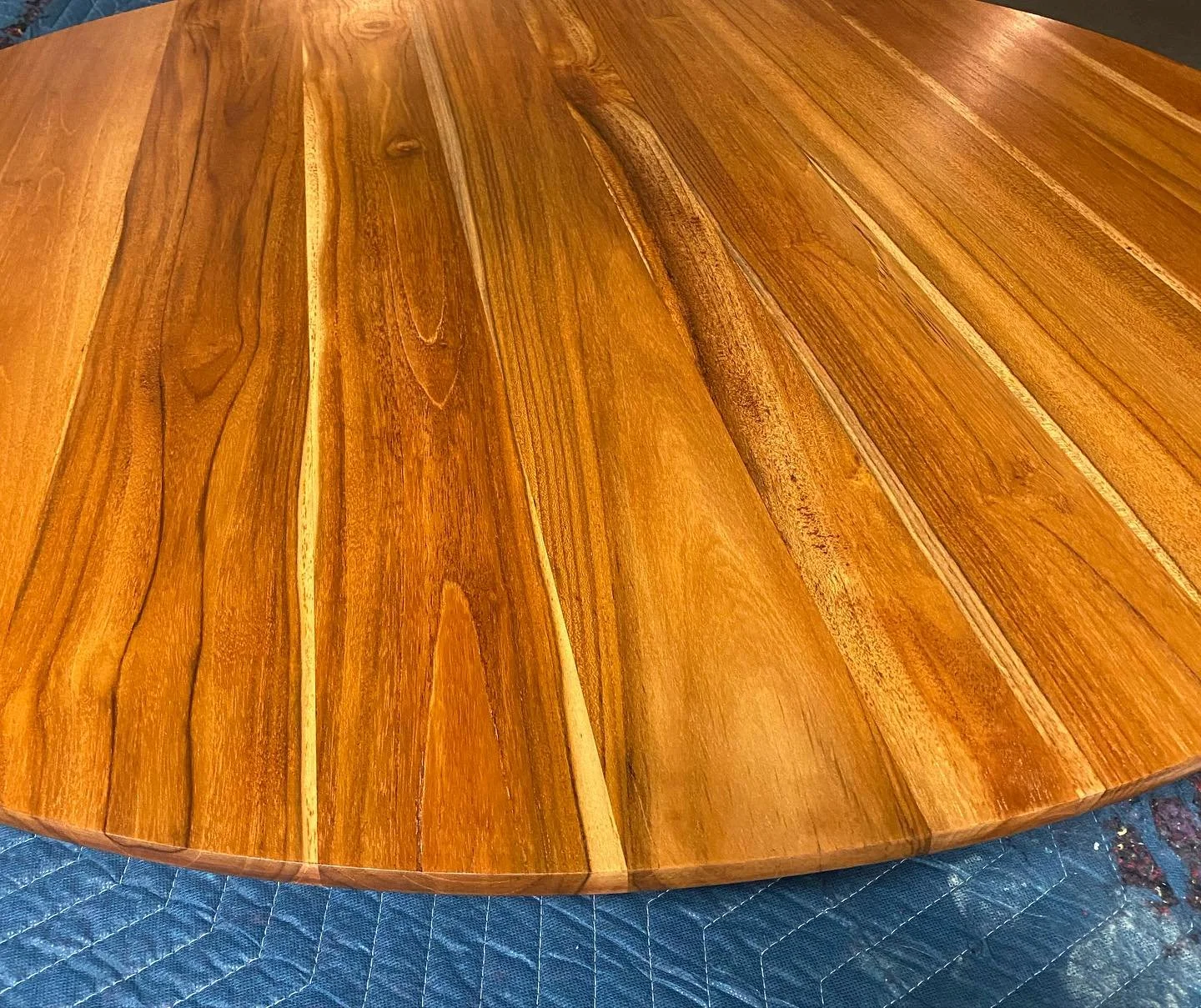 refinished hallway table top