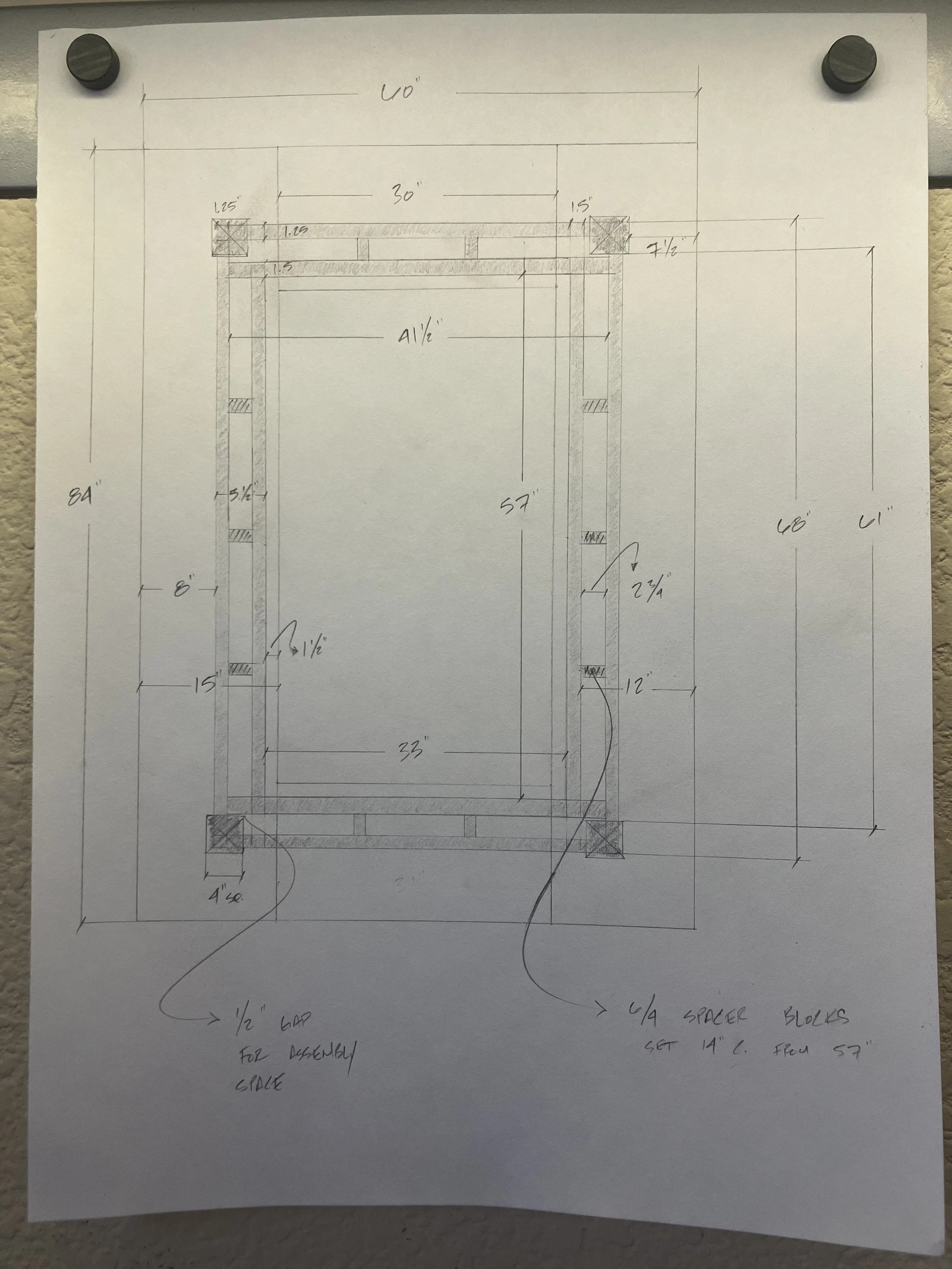shop drawing for fabrication
