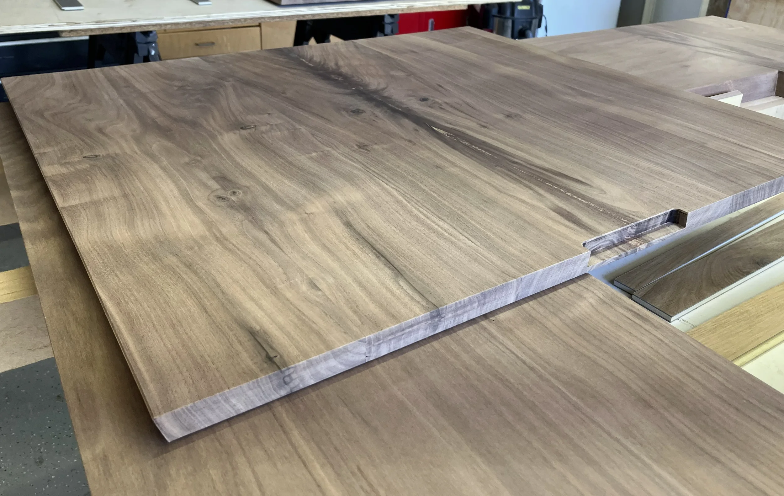 walnut dining table panels