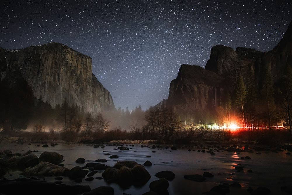 Stars over Yosemite